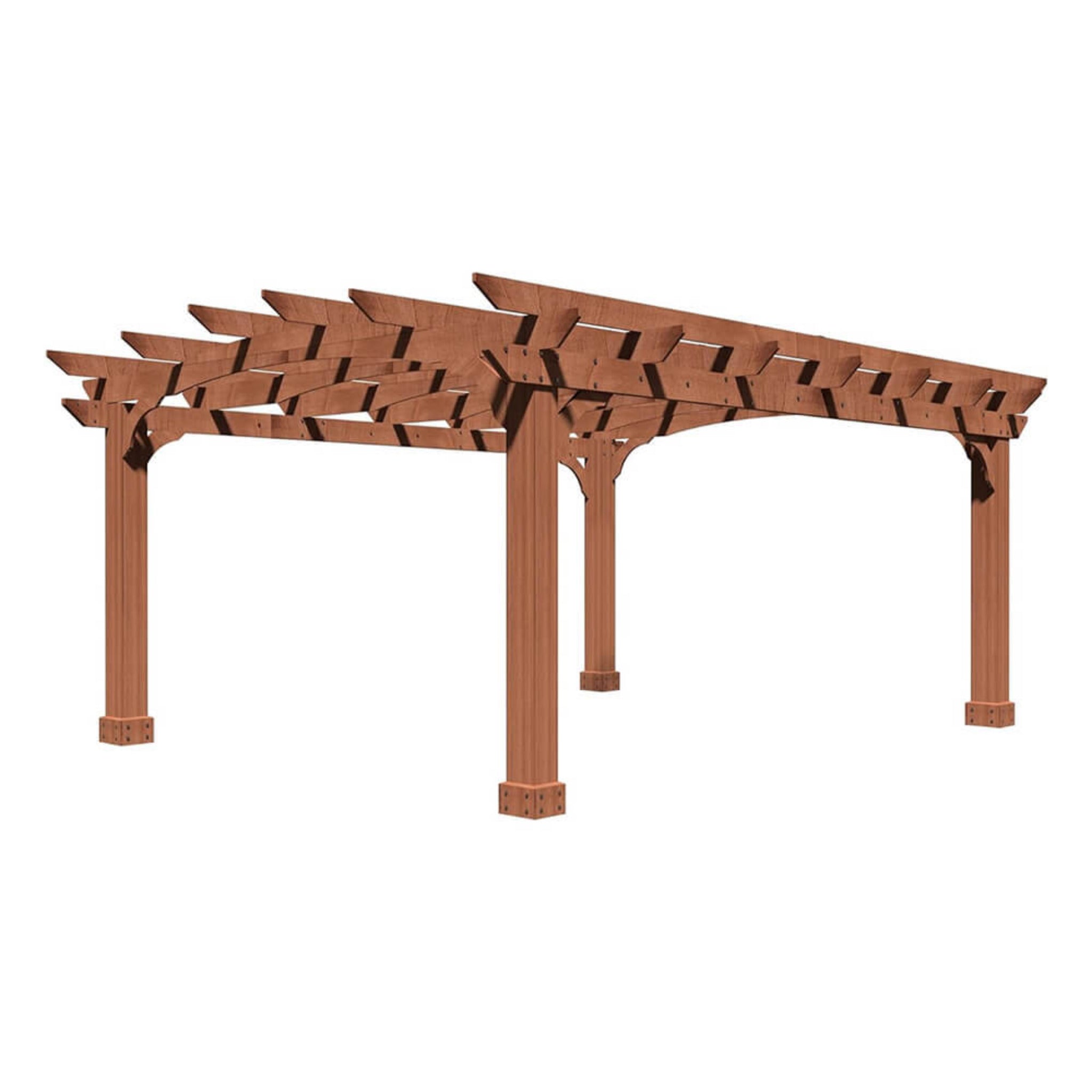 Alora Premium Outdoor All-Season Backyard Patio Cedar Wood Gazebo Pergola With Arched Roof 10'x12' (SAK42915)
