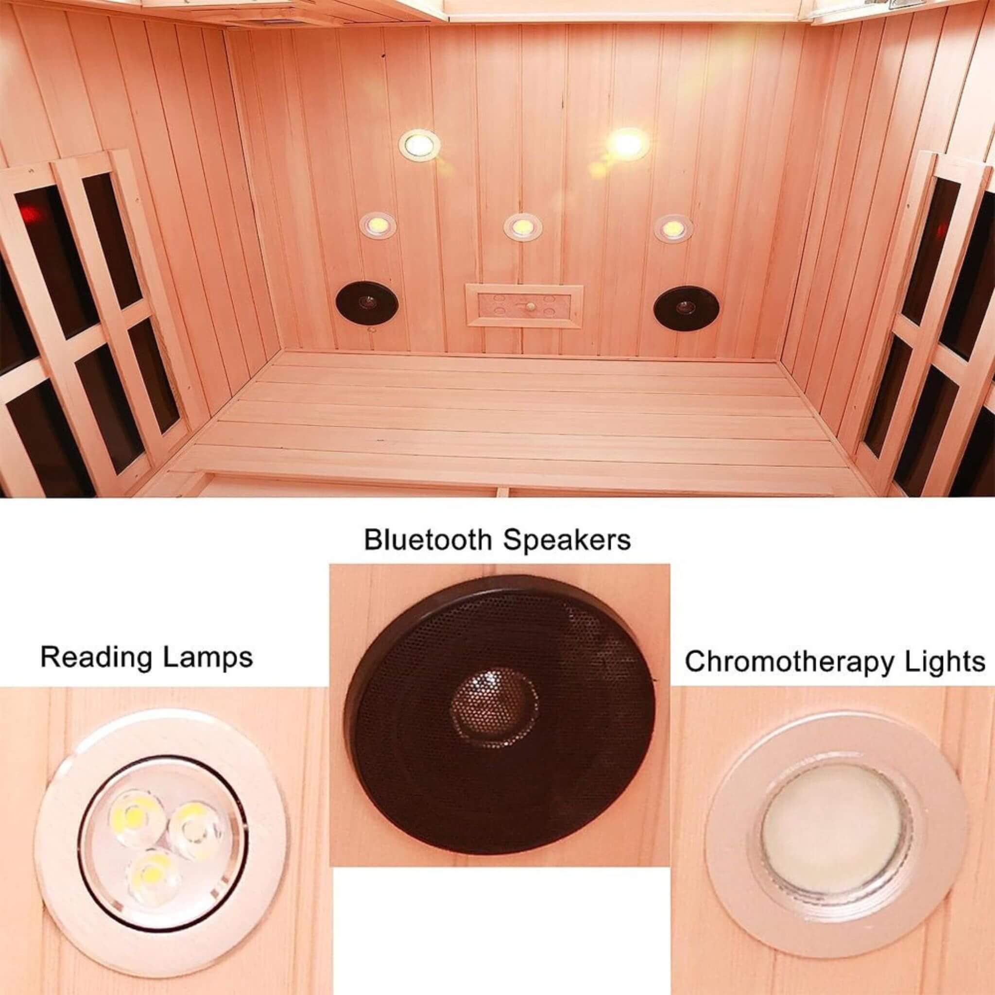 Thermora Orien 2-Person Low EMF FAR-Infrared Sauna | Canadian Hemlock | 1760W (SAK25714)