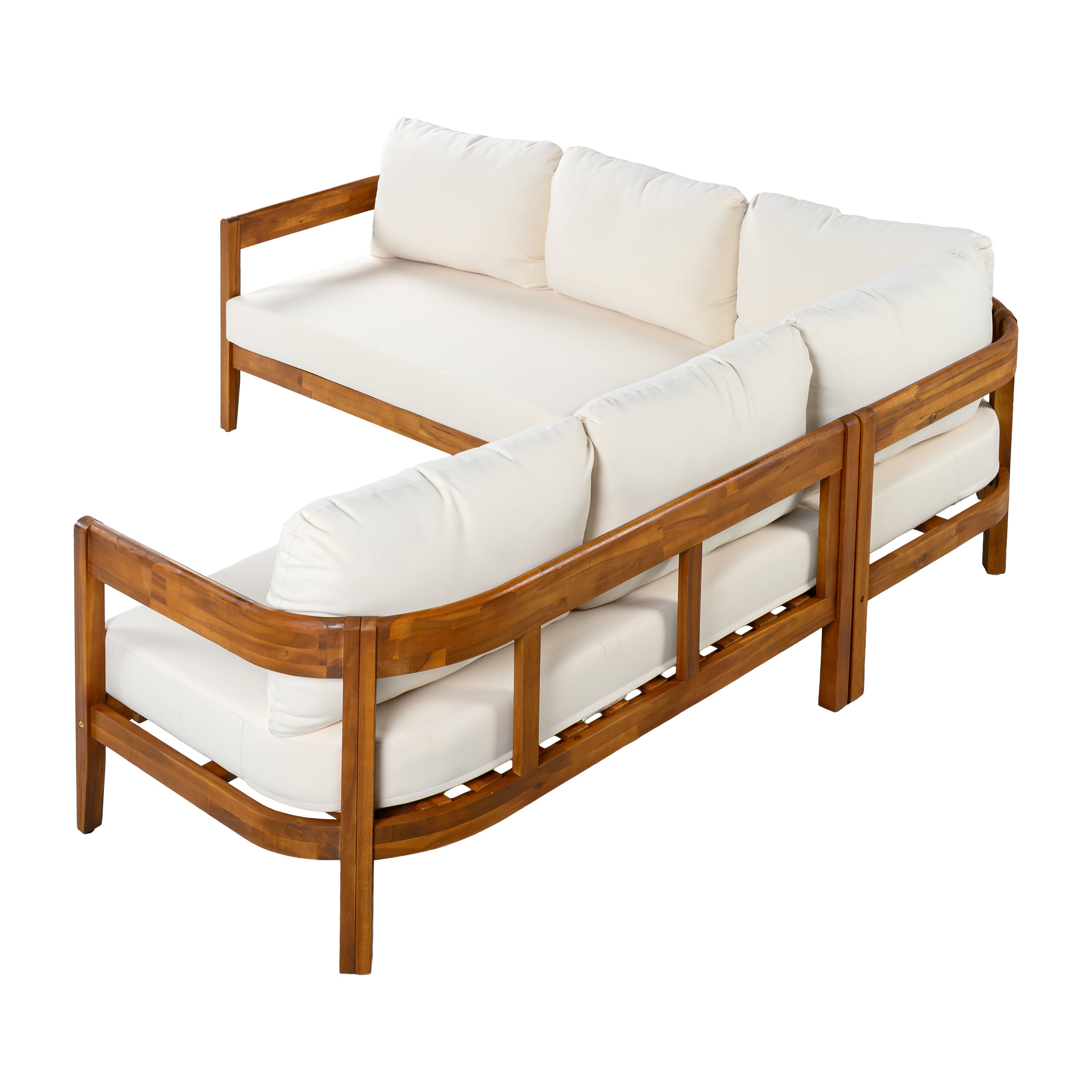 U Style Acacia Solid Wood Patio Furniture Set
