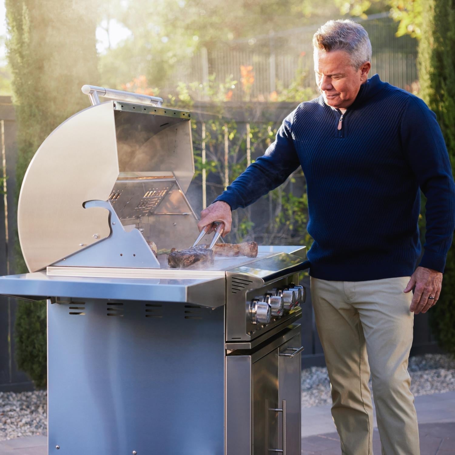 Blaze LTE PRO 32-inch 4-Burner Freestanding Grill w/ Digital Temperature Screen & Rotisserie