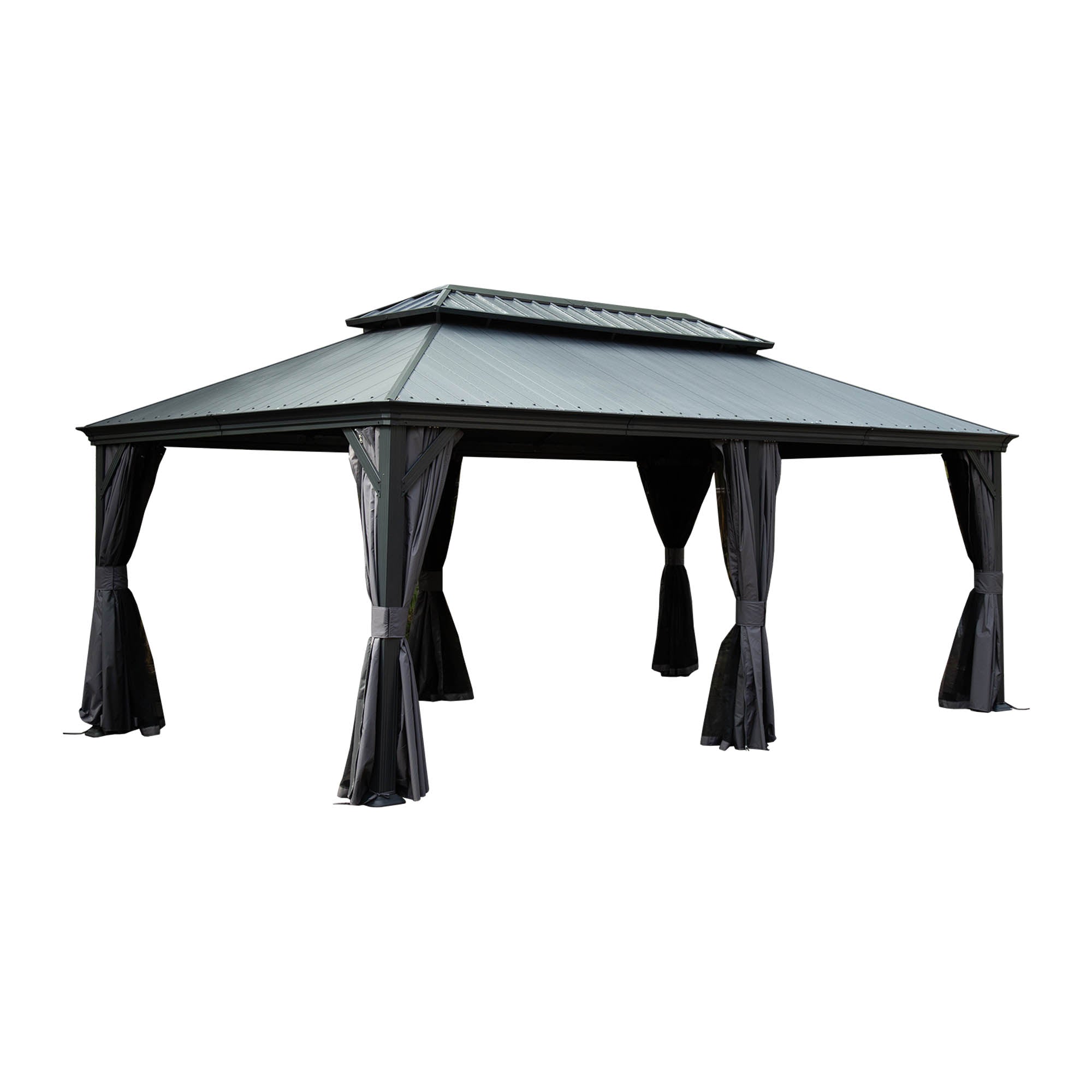 12'x20' Hardtop Gazebo with Resin Roof