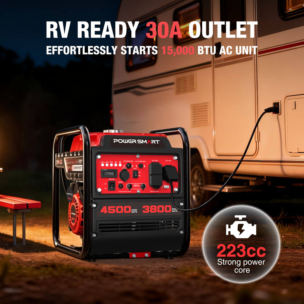 4500W Open Frame Inverter Generator w/ CO Alert DB5041C