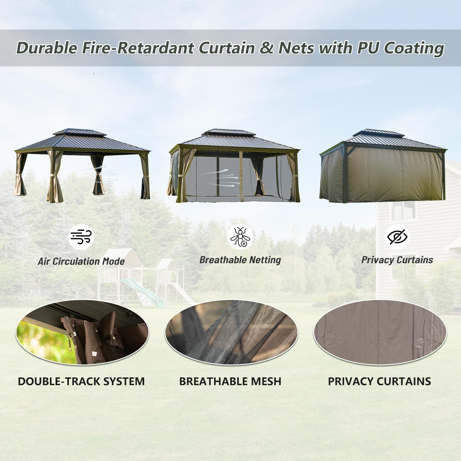 12' x 16' Hardtop Gazebo