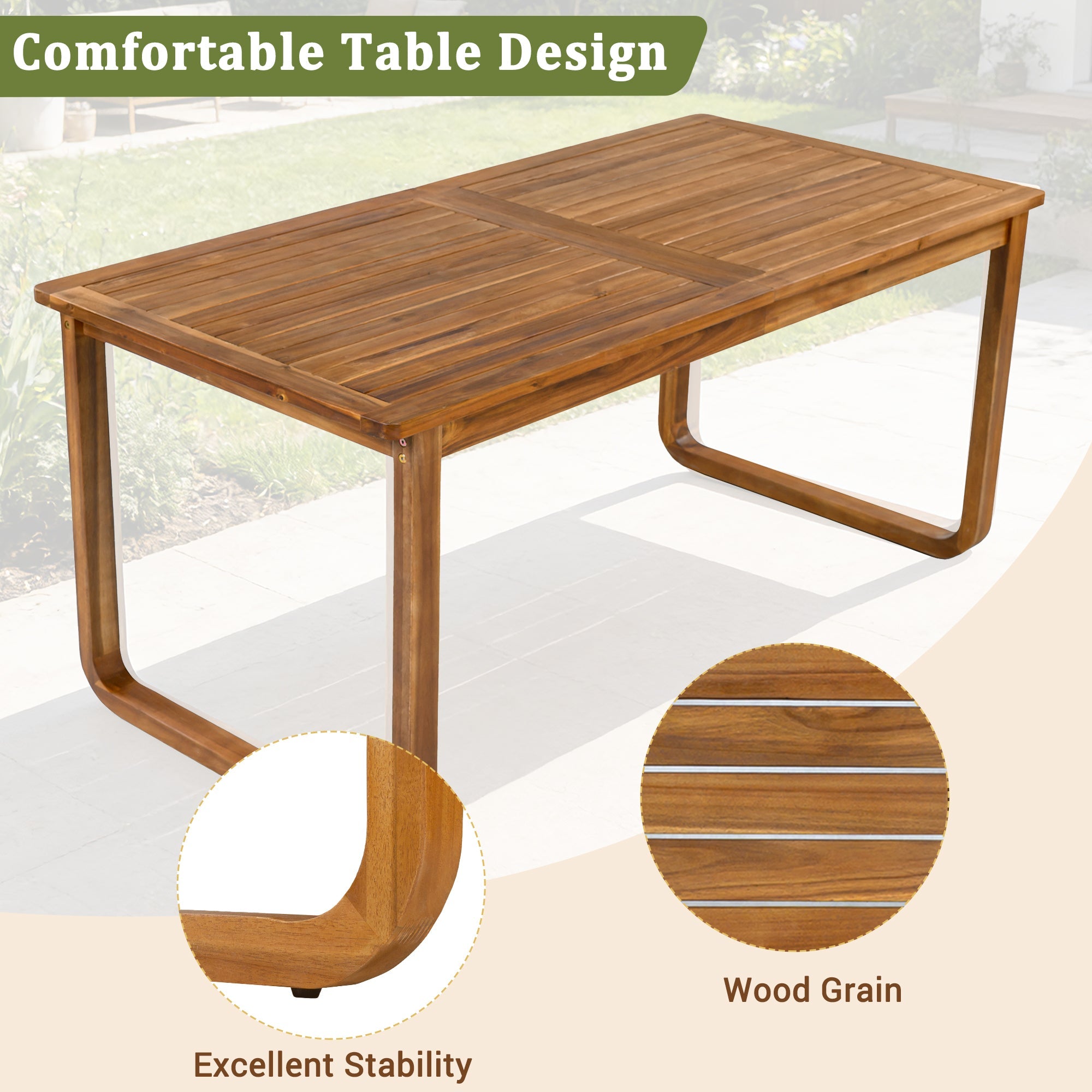 7 Pieces Patio Dining Set
