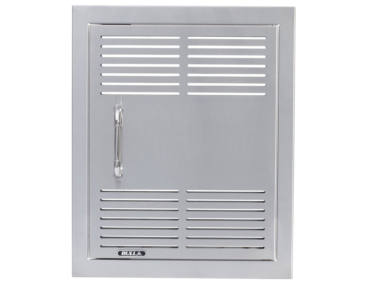 Bull 18-Inch Vented Stainless Steel Single Vertical Access Door with Reveal
