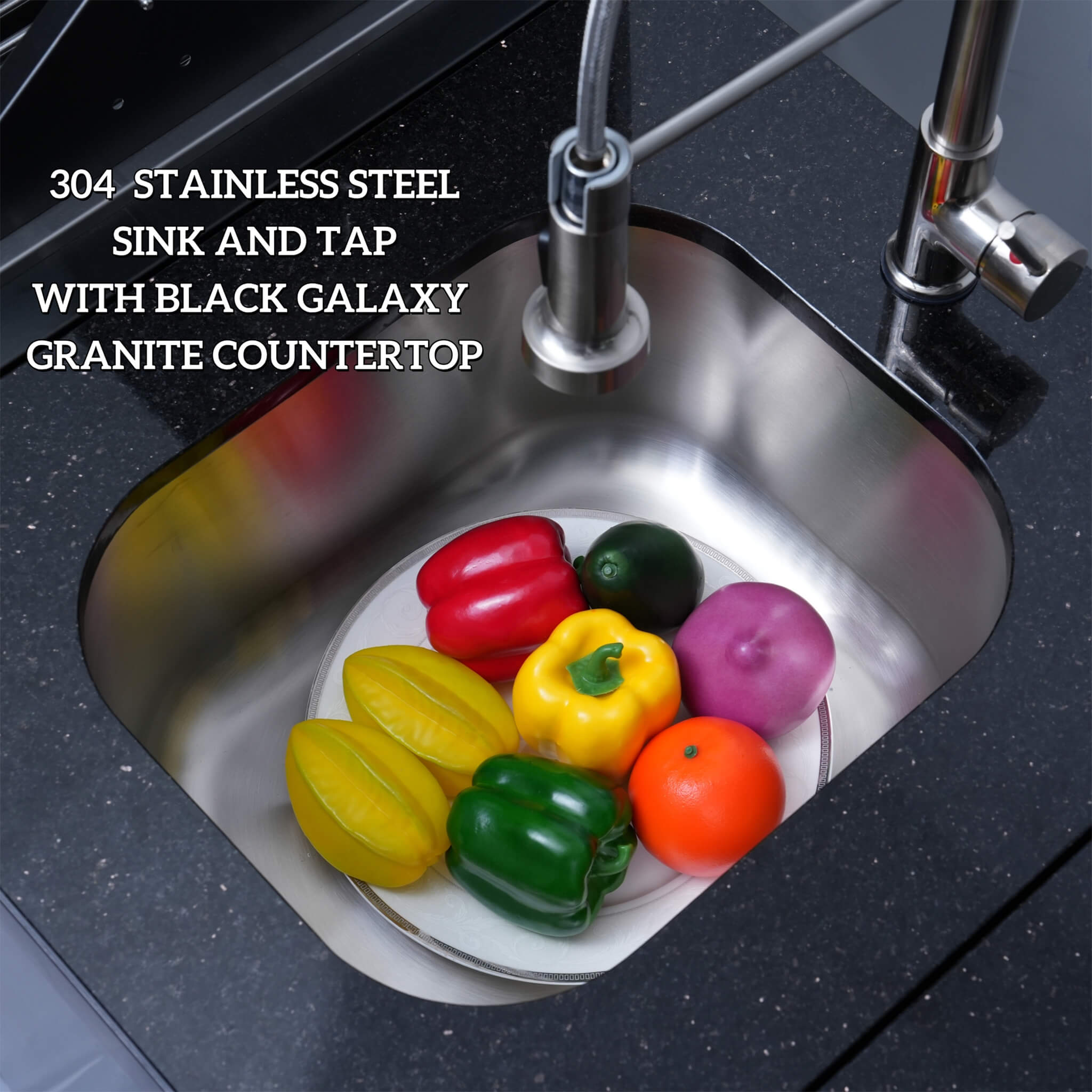 Castelle Flame Astoria 94-Inch 6-Burner 85K BTU Outdoor Kitchen Liquid Propane Grill Island With Wine Cooler, Rotisserie, Cabinets, And Granite Countertops (SAK68014)