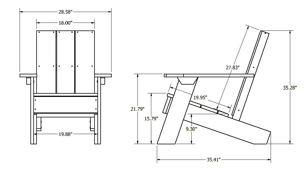 Granite Hills Modern Adirondack Chair