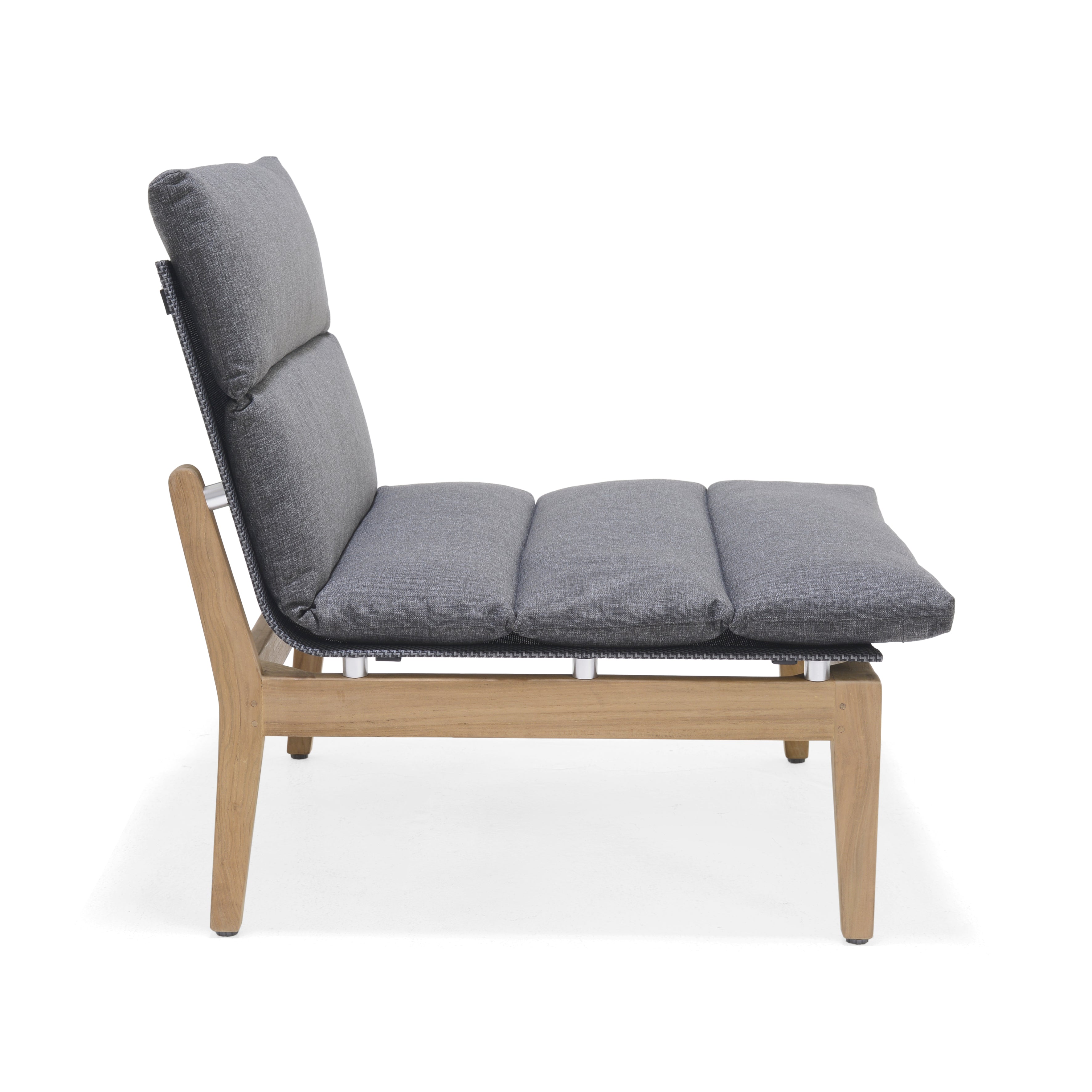 Arno 6-Piece Modular Corner Set – FSC Teak & Dark Olefin Cushions by LifestyleGarden