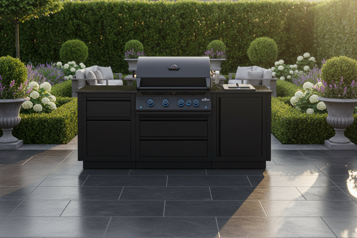 Patio Outdoor Kitchen - Patio Elegance OASIS™ 300 with Built-in 700 Series 32" Gas Grill