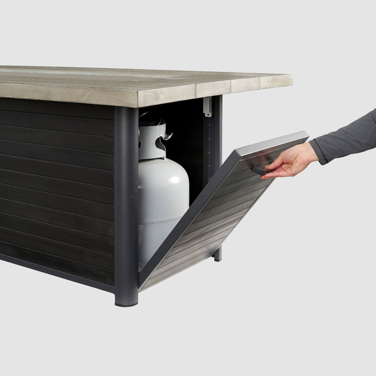 Cedar Ridge Linear Gas Fire Pit Table