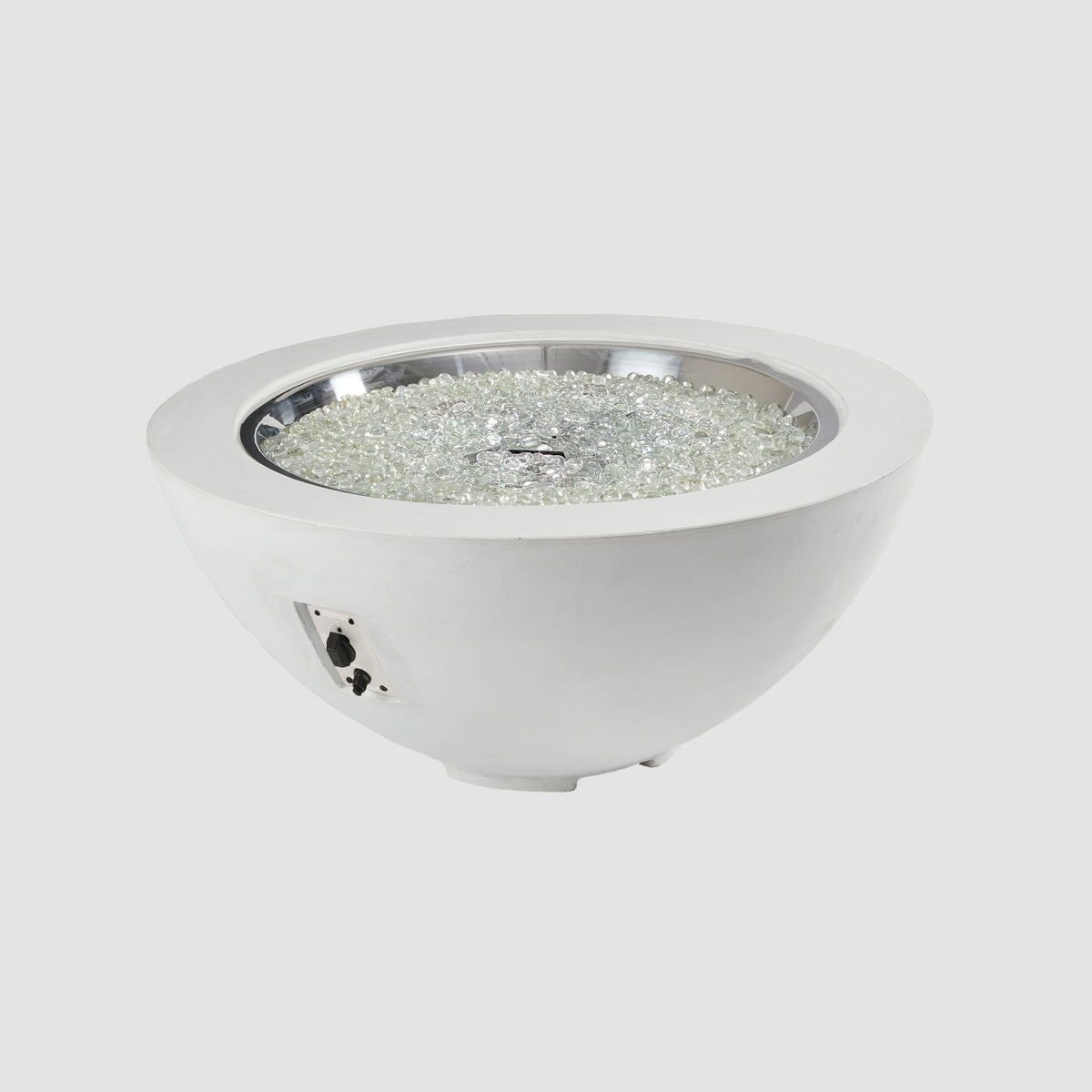Cove Concrete Bowl Gas Fire Pit
