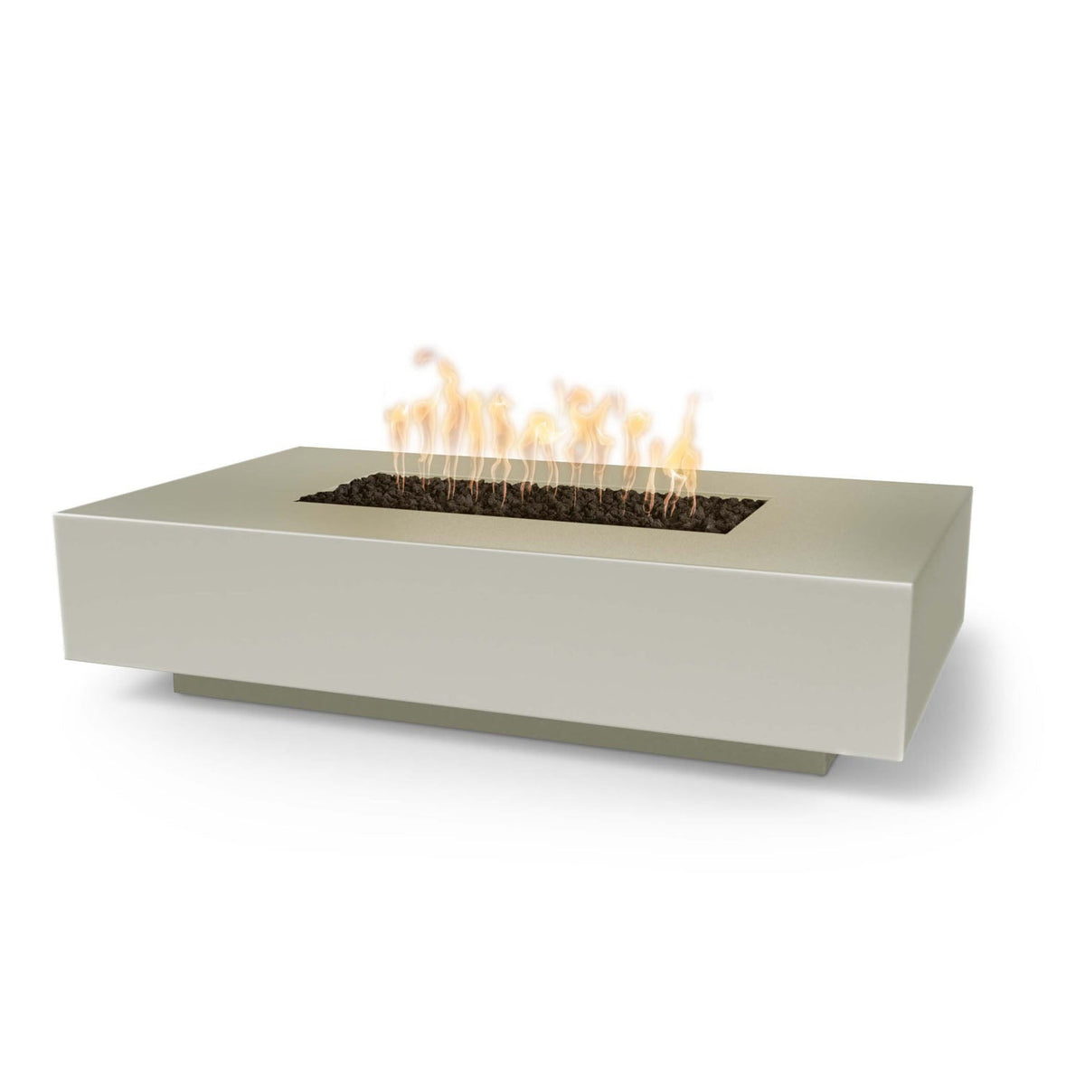 Cabo Linear 66" GFRC Concrete Fire Pit by The Outdoor Plus