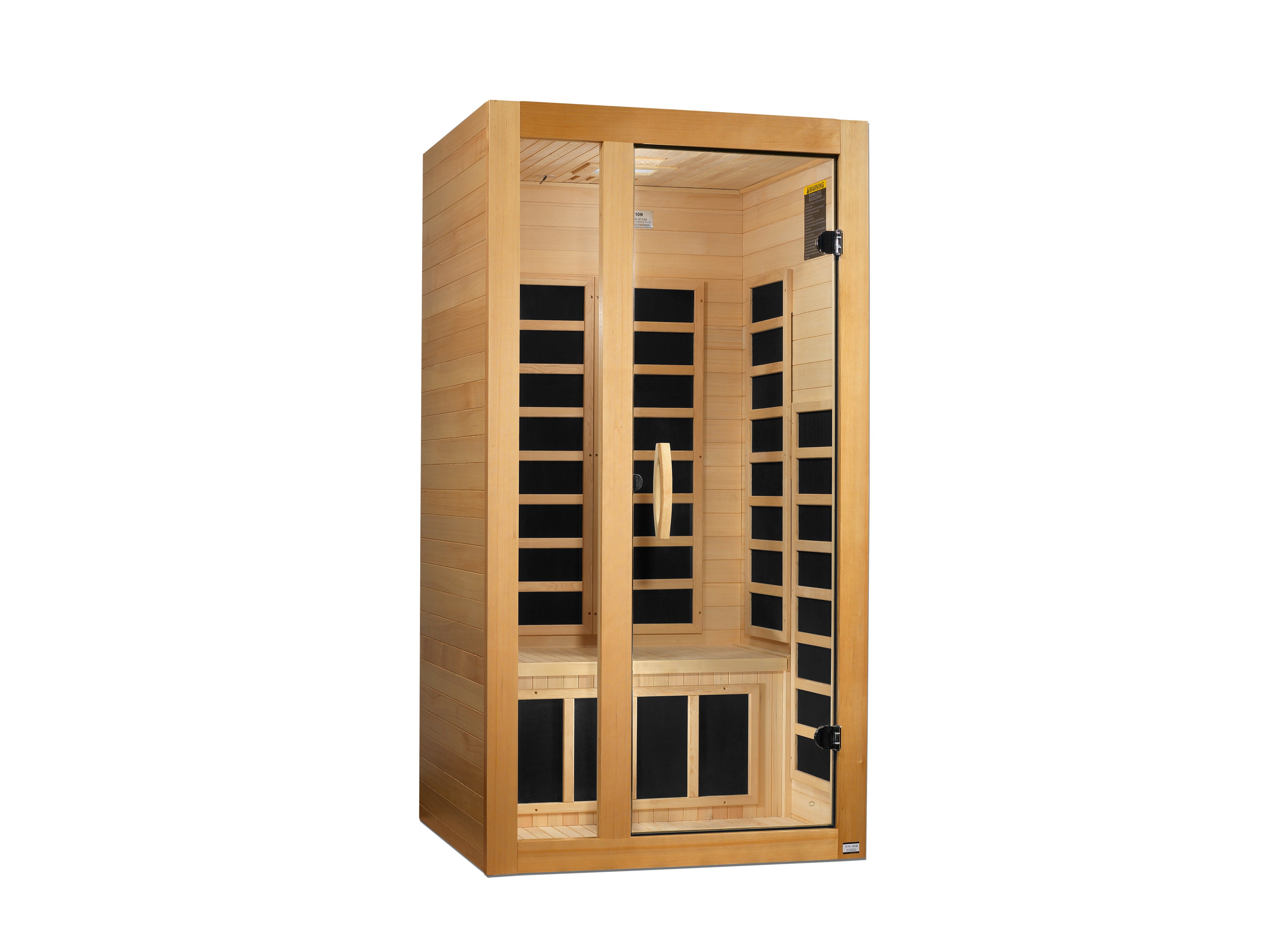 Dynamic Gracia 1-2-person Low EMF (Between 5-10 MG) FAR Infrared Sauna (Canadian Hemlock)