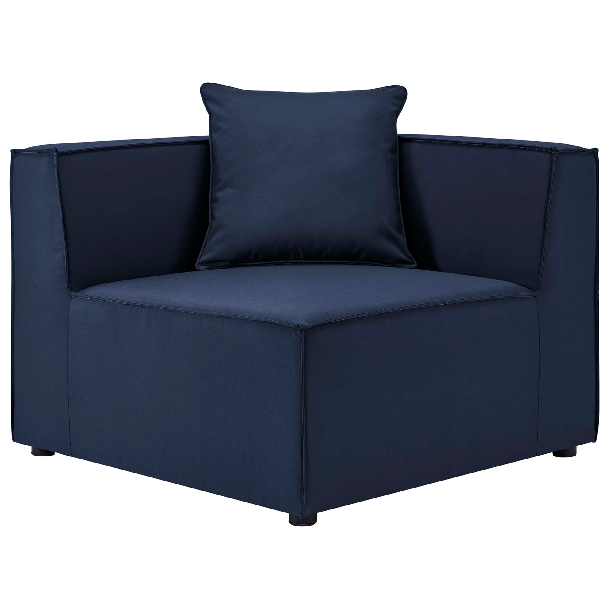 Patio Elegance Sectional Sofa - Saybrook 8-Piece Outdoor Upholstered Sofa by Modway