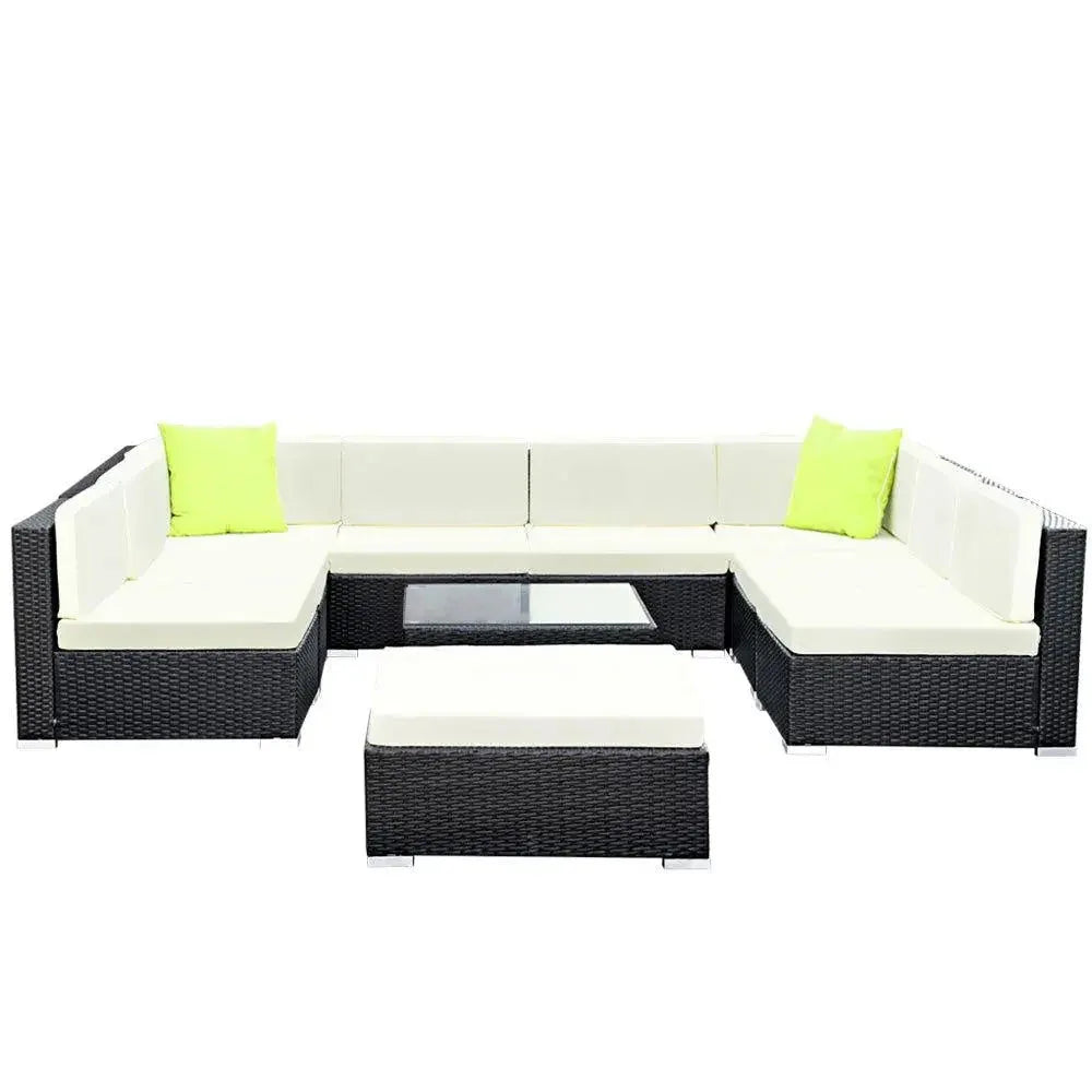 Gardeon 10PC Wicker Patio Lounge set