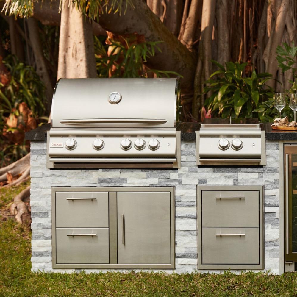 Blaze LTE+ 32-Inch 4-Burner Built-In Gas Grill w/ Lift-Assist Hood & Rear Infrared Burner