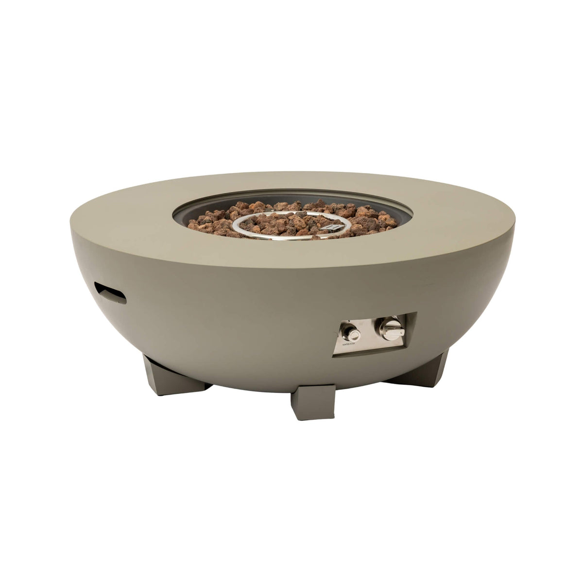 Premium 36-Inch Round Outdoor Iron Patio Fire Pit Table With Metal Cover (SAK71954)