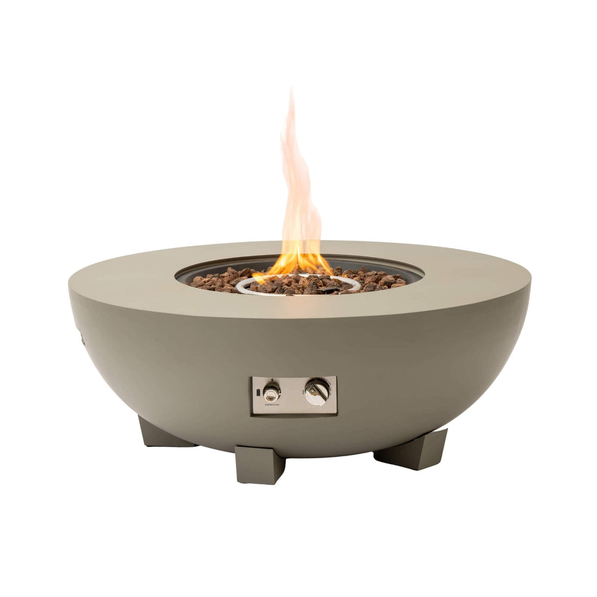 Premium 36-Inch Round Outdoor Iron Patio Fire Pit Table With Metal Cover (SAK71954)