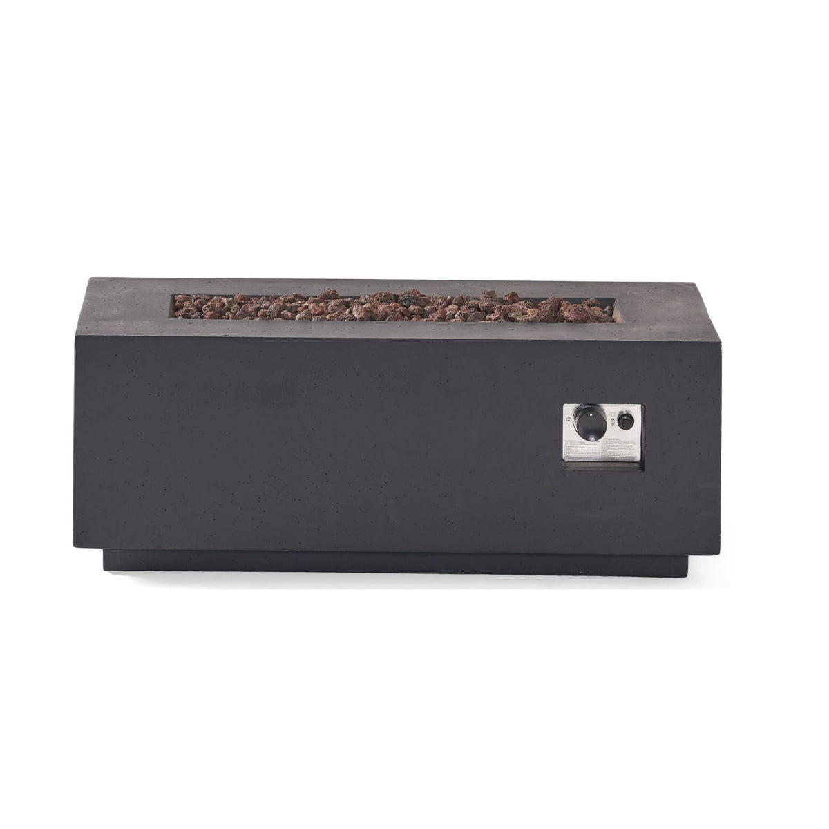 Premium Outdoor Contemporary 40K BTU Rectangular Propane Gas Fire Pit Table (SAK96153)