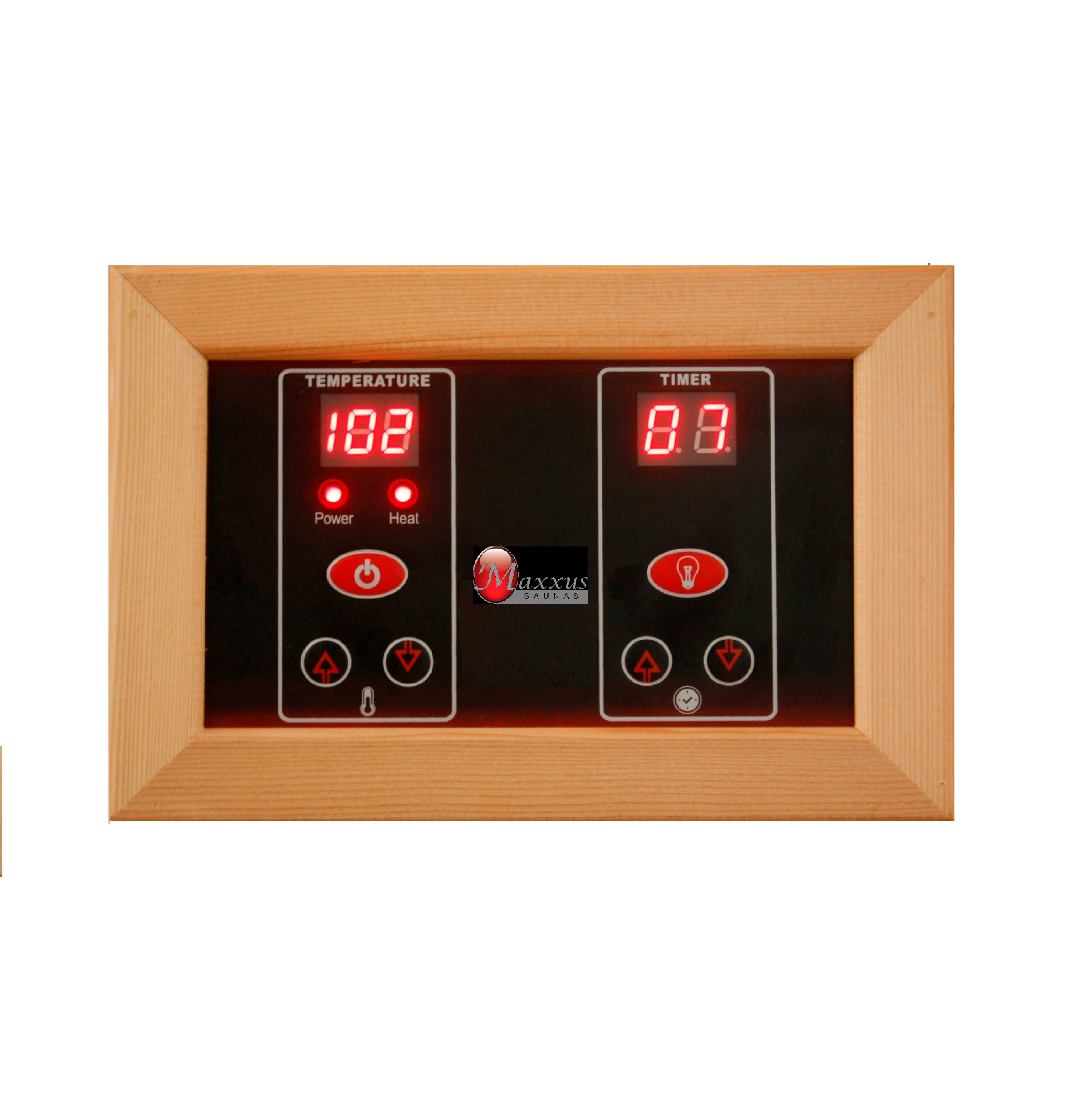 Maxxus Bellevue 3-Person Low EMF (Between 5-10 MG) FAR Infrared Sauna (Canadian Hemlock)