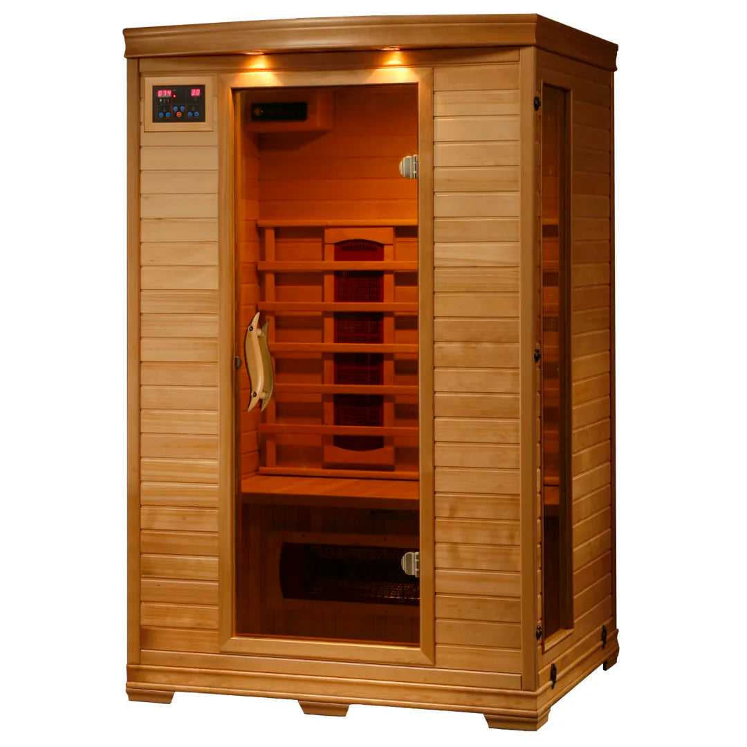 Coronado 2-Person Hemlock Infrared Sauna with 5 Ceramic Heaters