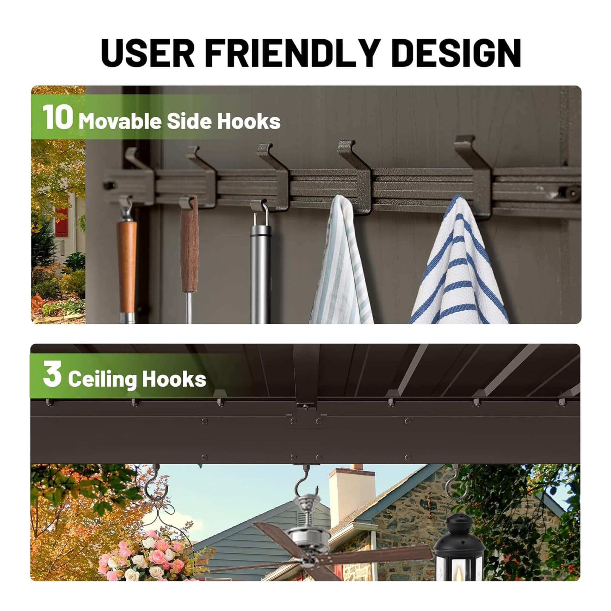 Alora Modern Slanted Hardtop Alloy Steel Grill Gazebo 9'x10' (SAK32687)