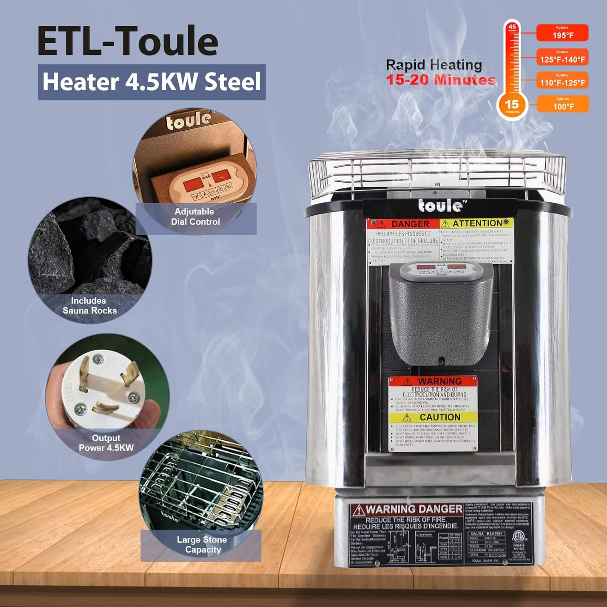 Thermora Haven Outdoor Pinewood Barrel Sauna Kit