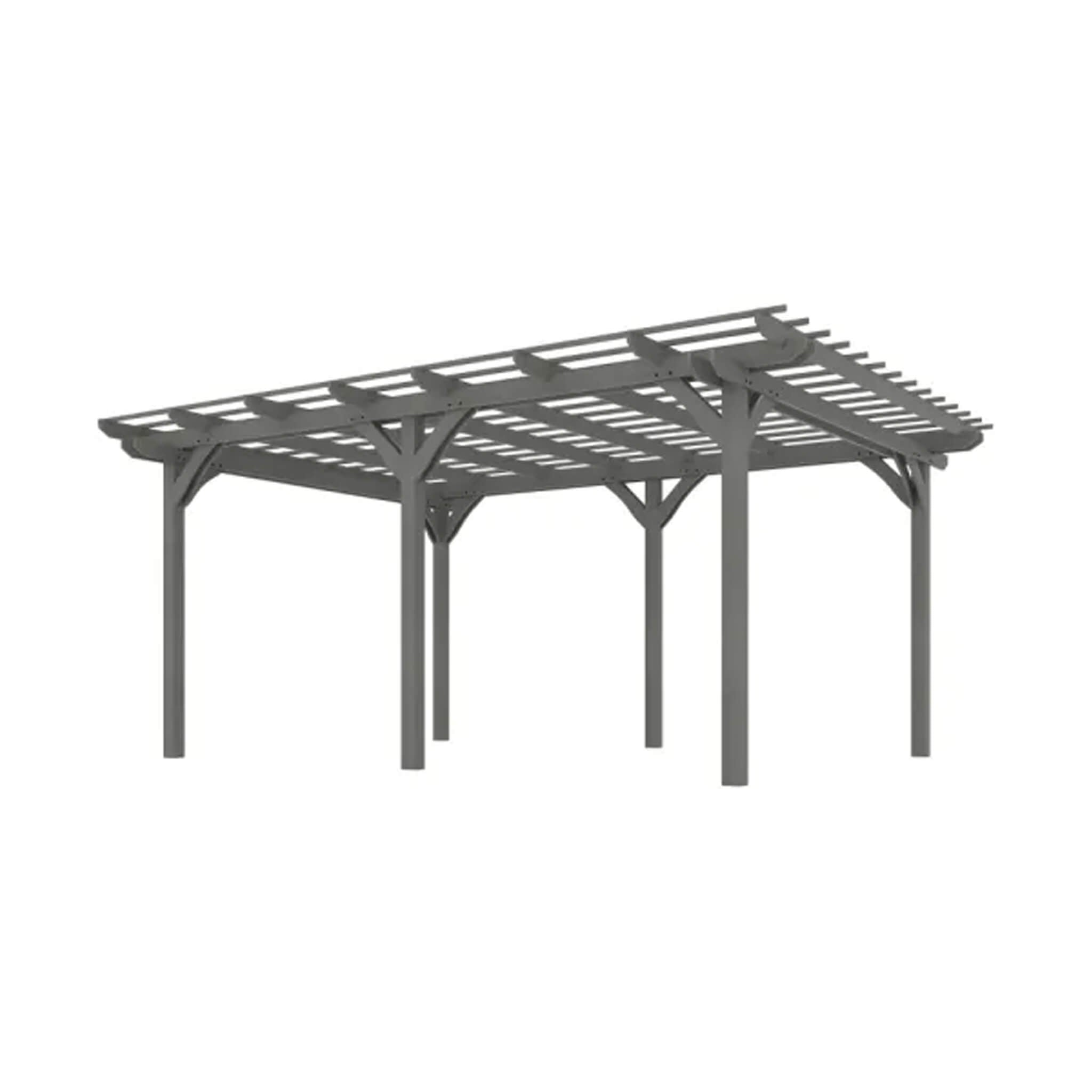 Premium Outdoor Wooden Grape Trellis Pergola 9'x12' (SAK18579)
