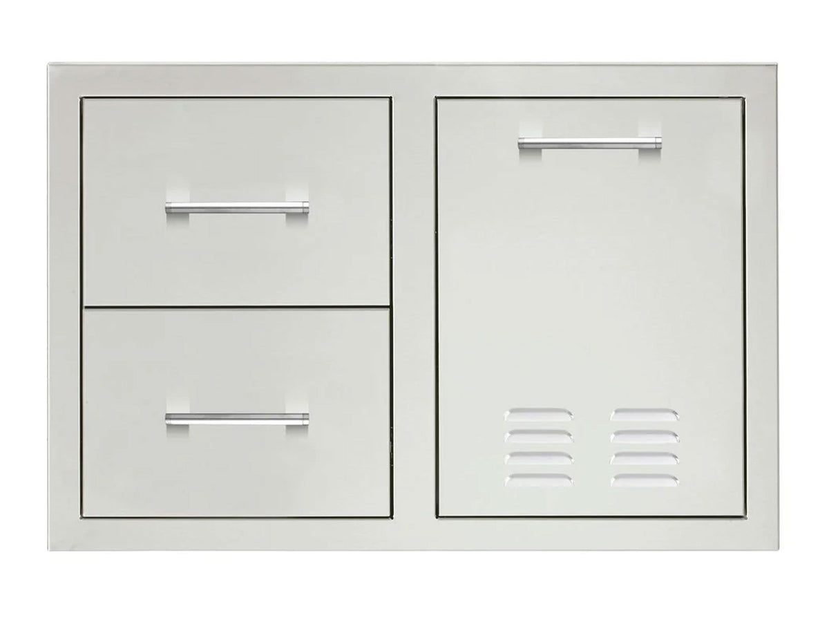 TrueFlame 33-Inch 2-Drawer & Vented Propane Tank Pullout Drawer Combo