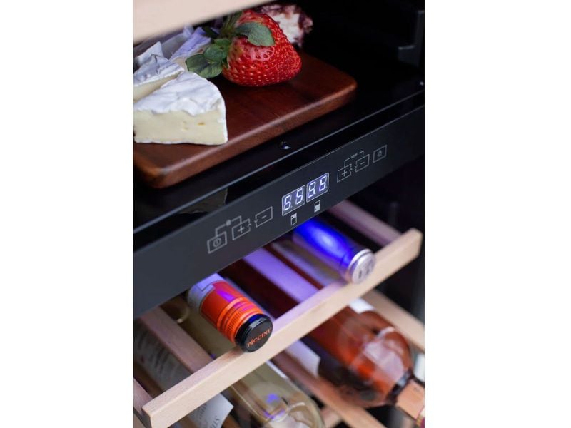 TrueFlame 24-Inch 5.3 Cu. Ft. Outdoor Rated Wine Cooler with Locking Door