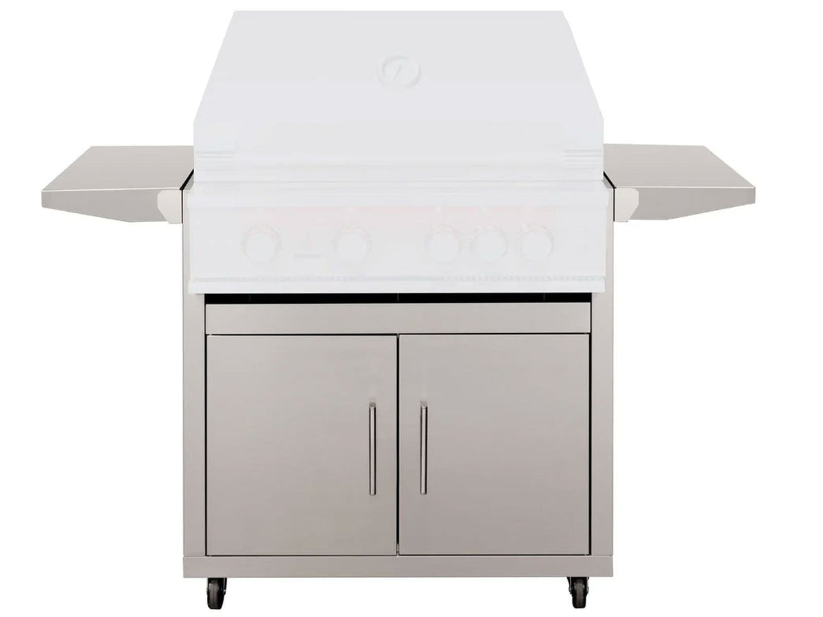 TrueFlame Deluxe Cart with 2 Fold-Down Side Shelves for 32" Grills