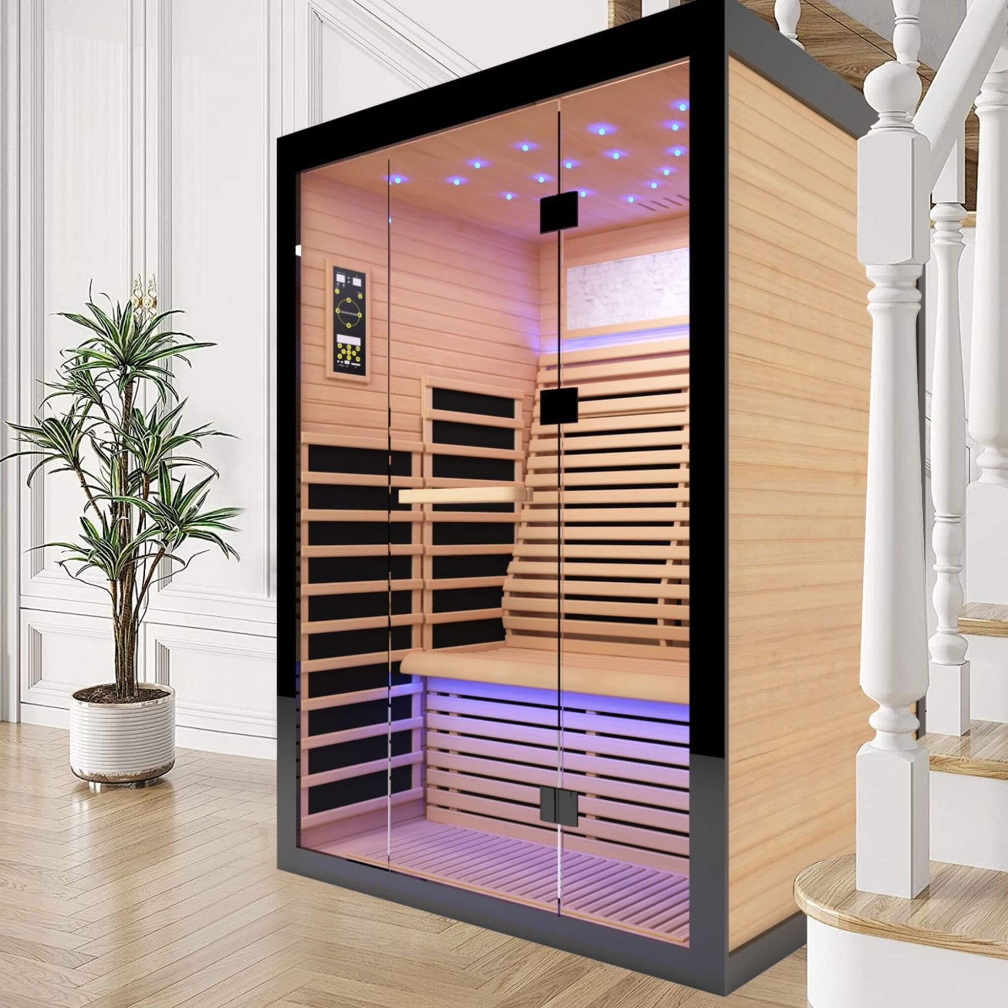 Thermora Vapor Luxury 2-Person Outdoor Far Infrared Sauna | Canadian Hemlock | 2160W (SAK56874)