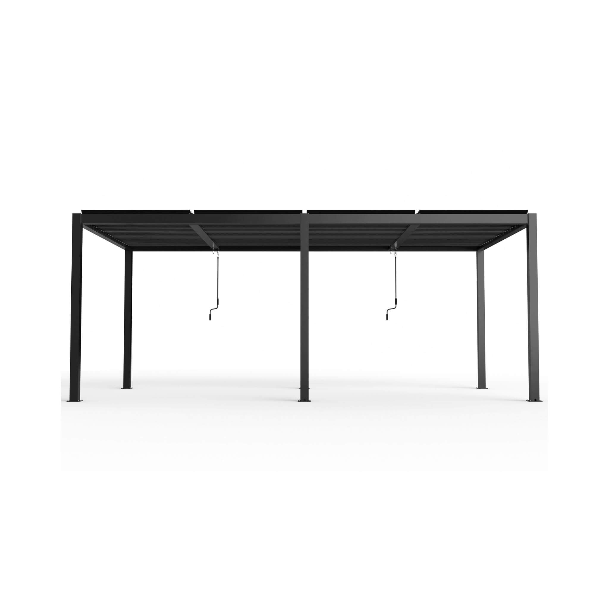 Alora Premium Powder-Coated Aluminum Pergola With Adjustable Louvers 10'x19' (SAK78345)