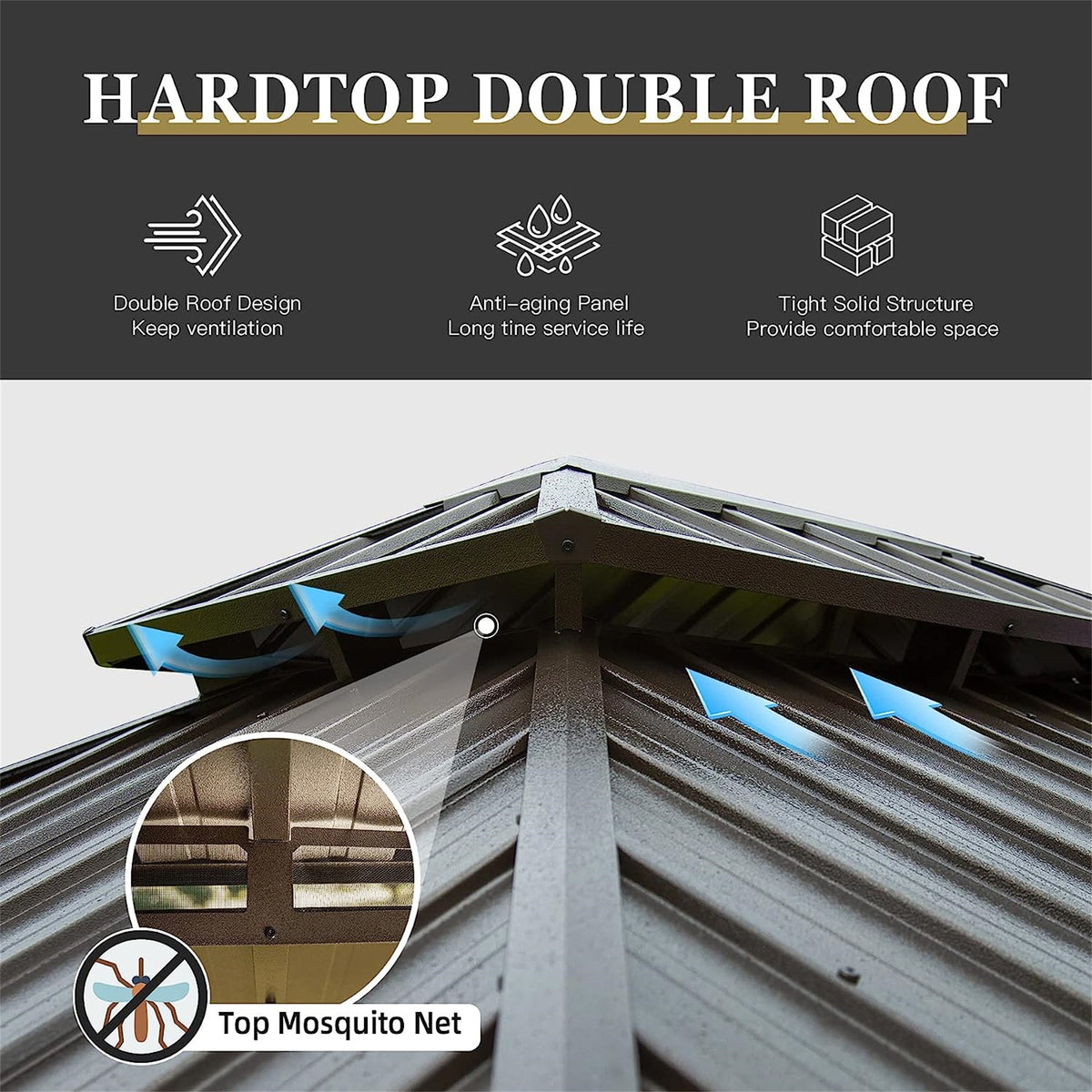 10'x12' Hardtop Gazebo