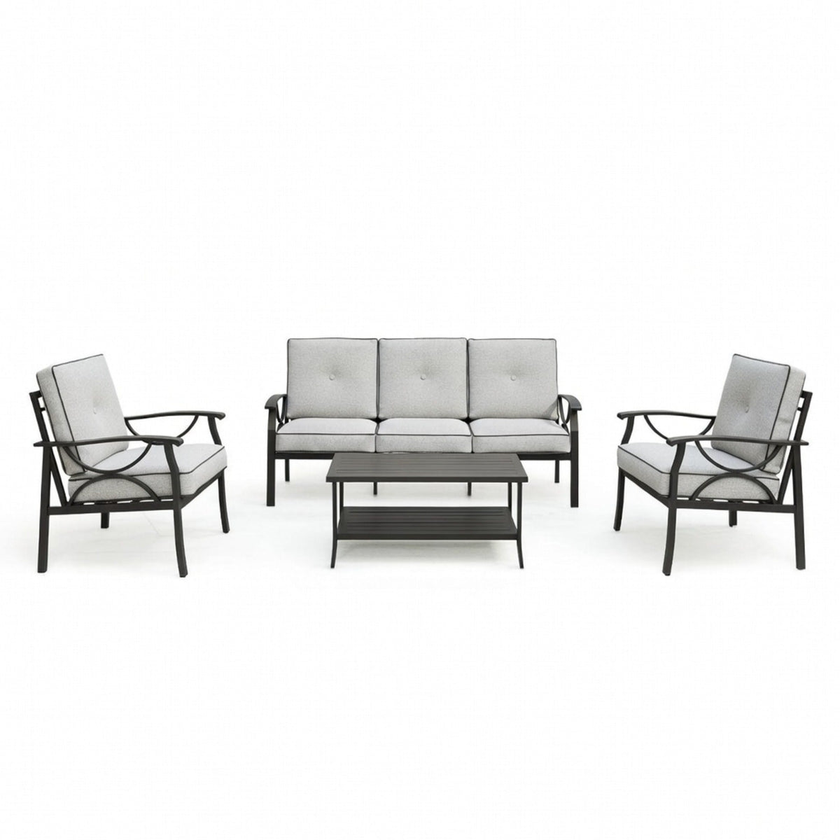 4-Piece Metal Patio Furniture Set