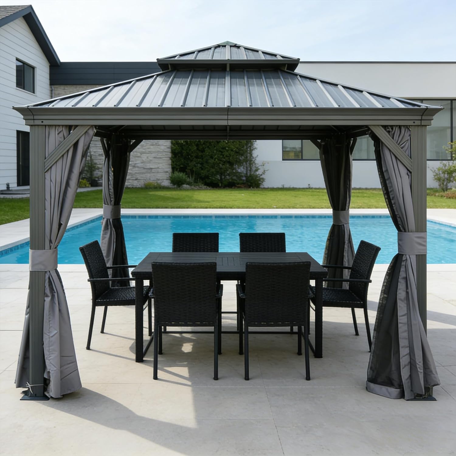 13x13FT Hardtop Outdoor Gazebo