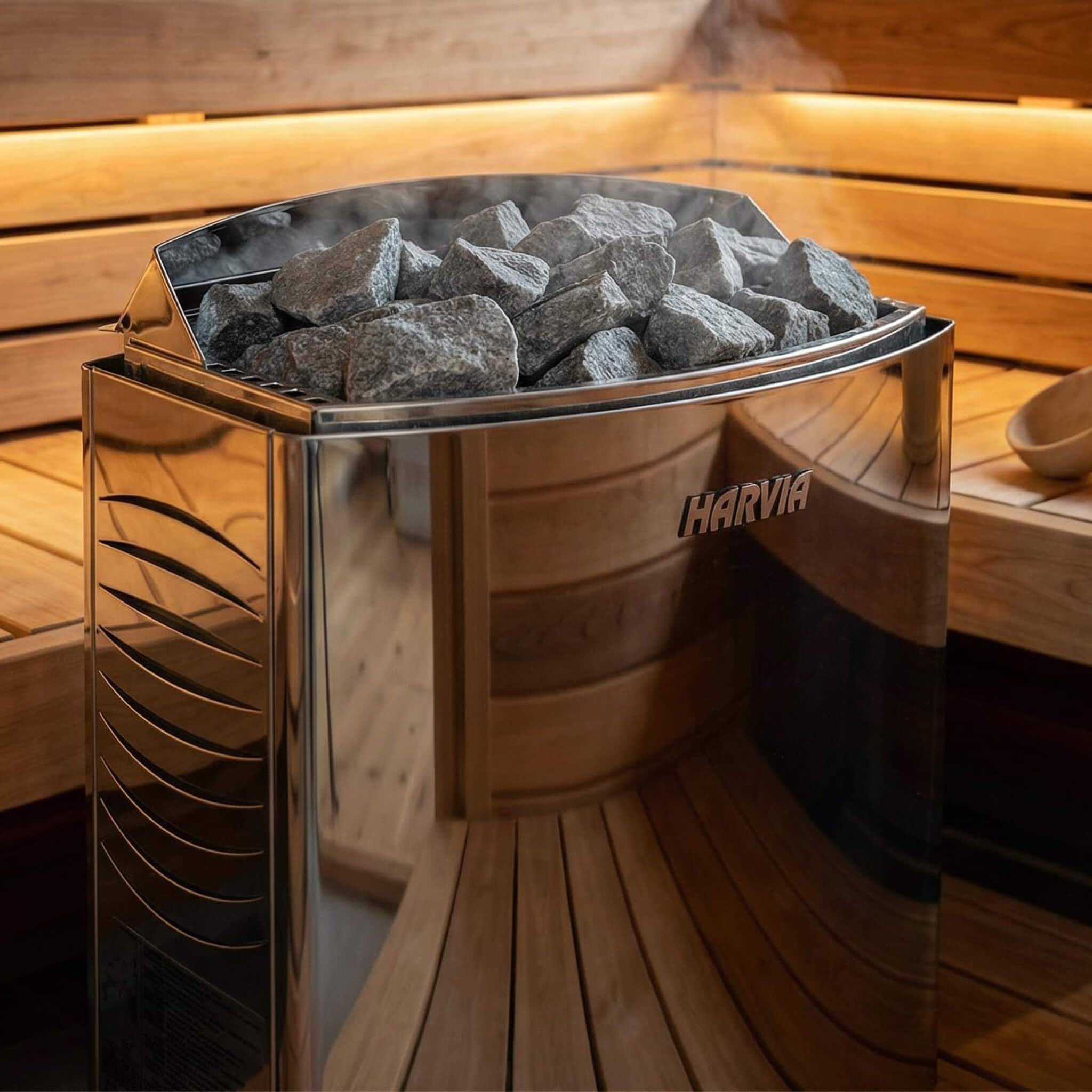 Rövia Elvaria 4-Person Indoor Canadian Red Cedar Infrared And Wet/Dry Sauna With 6KW Harvia Heater [Made-To-Order] (SAK93528)