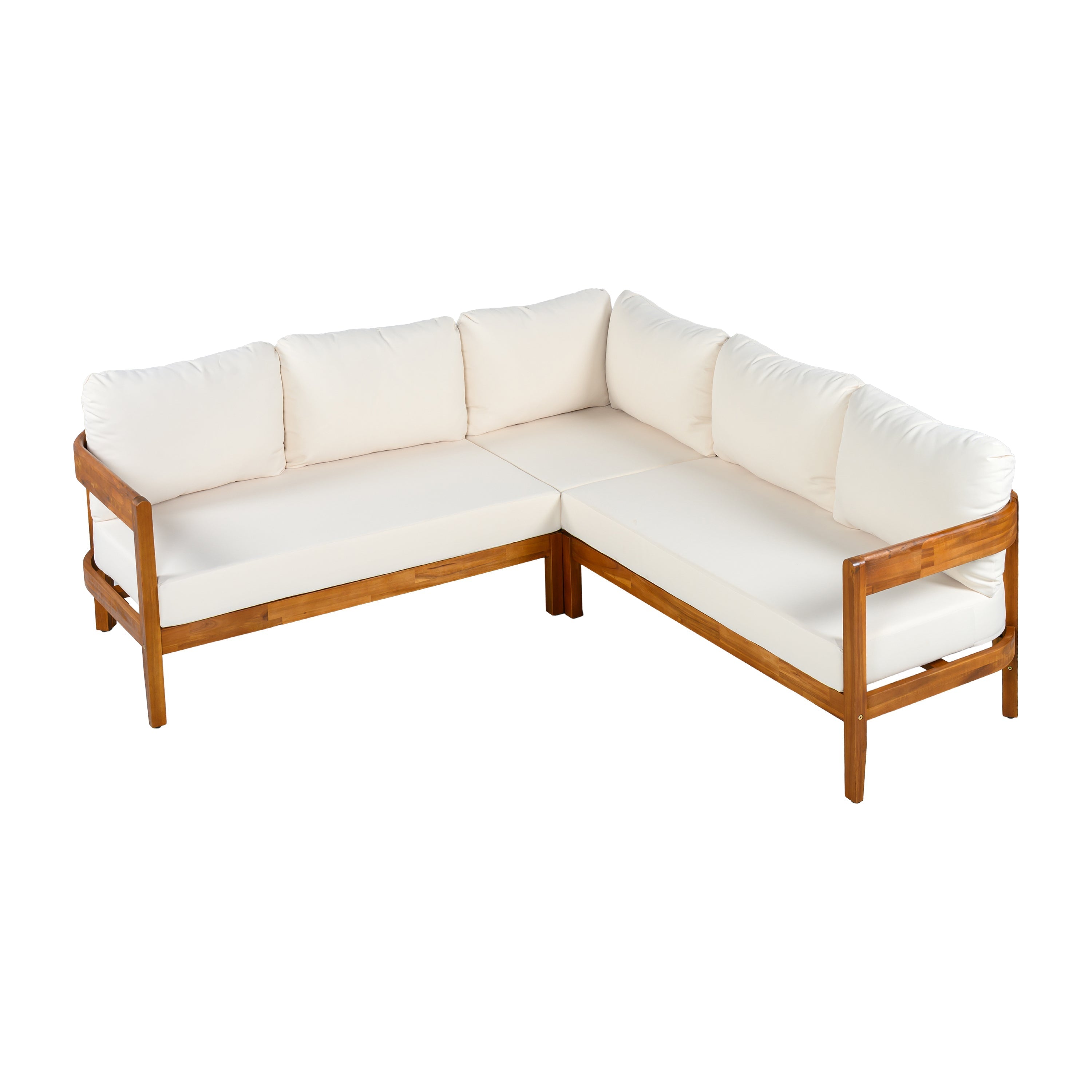 U Style Acacia Solid Wood Patio Furniture Set