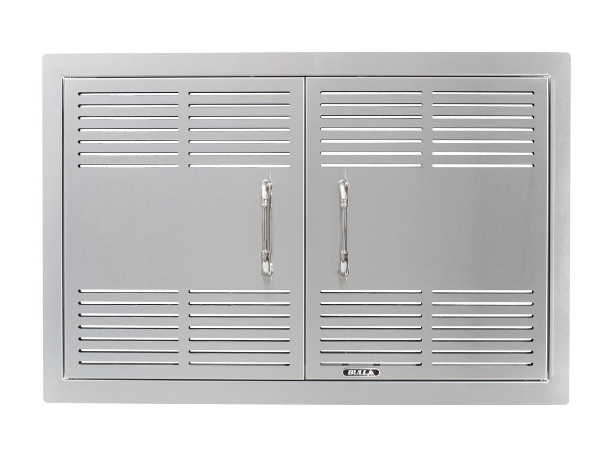 Bull 30-Inch Vented Stainless Steel Double Access Doors with Reveal