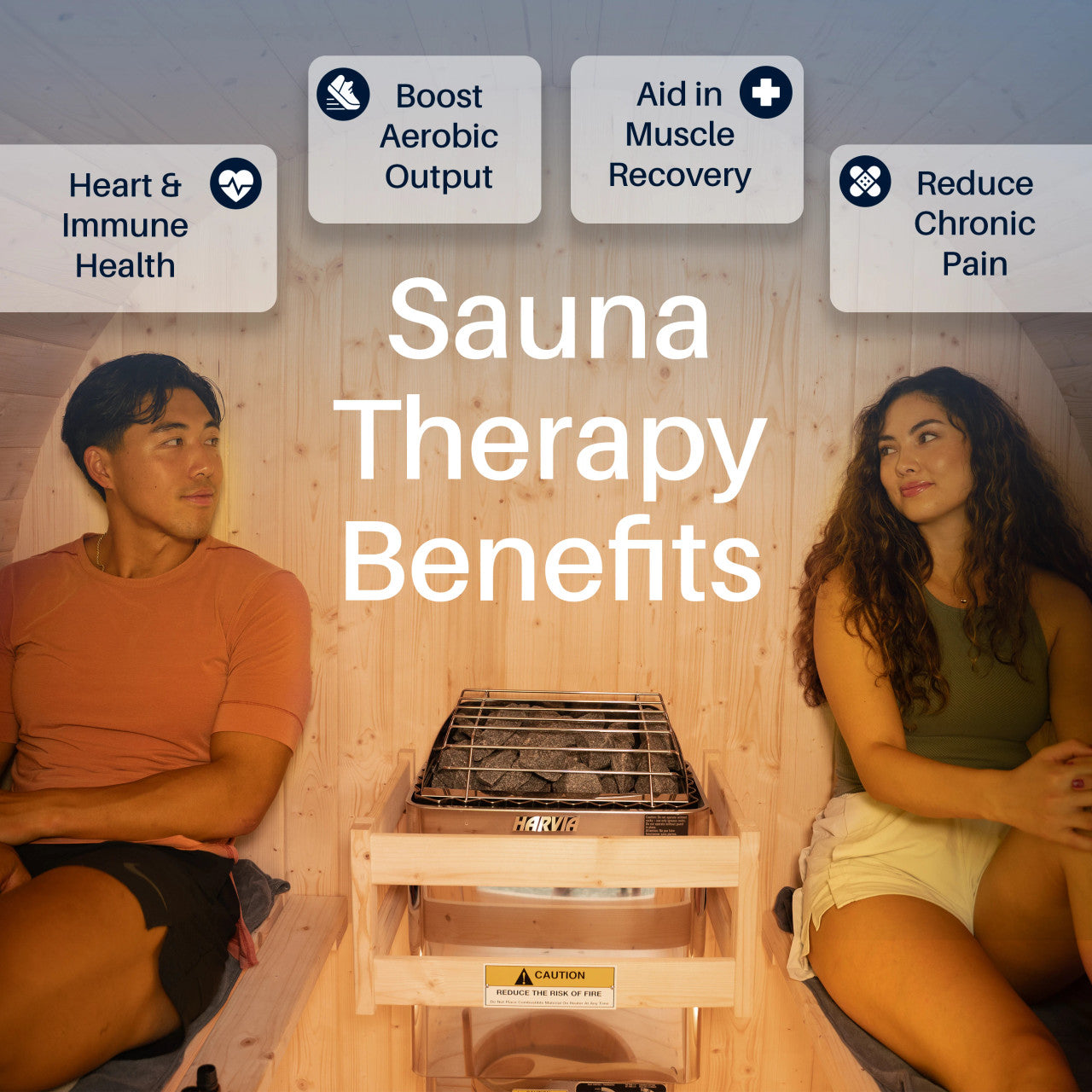 Liatris Red Cedar Barrel Sauna with Panoramic Window - 6-8 Person