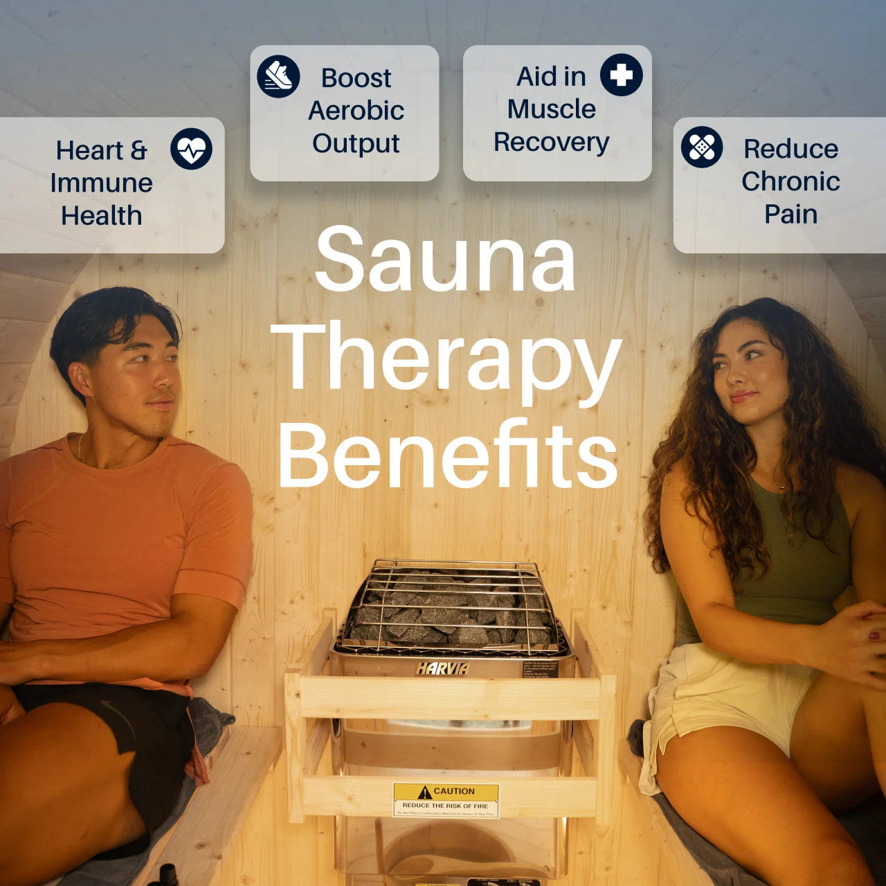 Anémona White Finland Pine Barrel Sauna - 3-4 Person