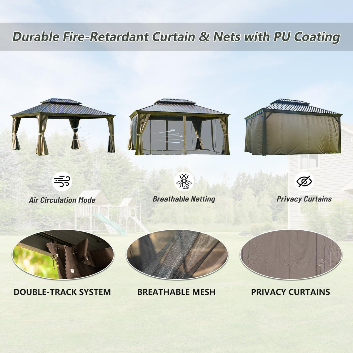 12' x 16' Hardtop Gazebo