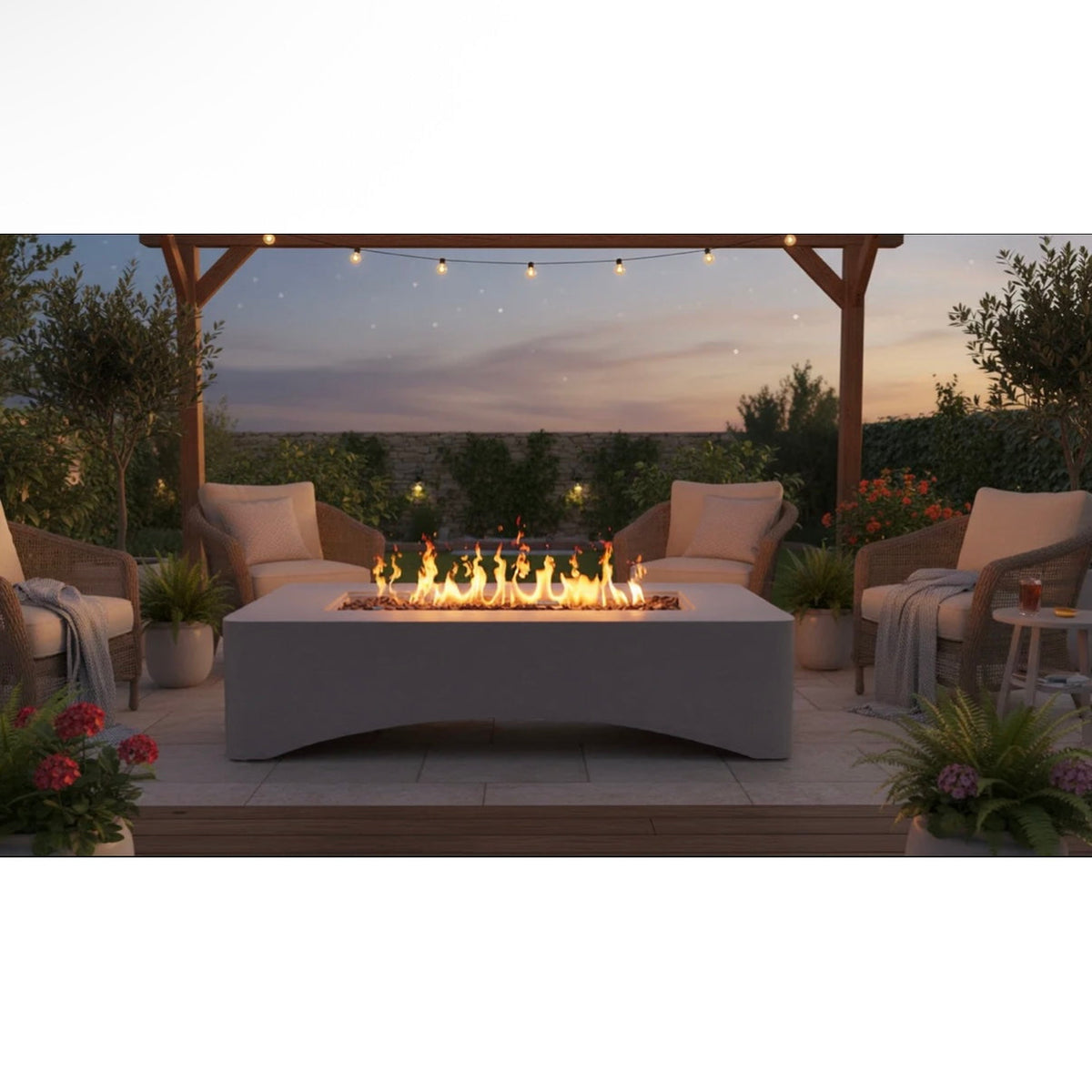 56" Propane Fire Pit Table