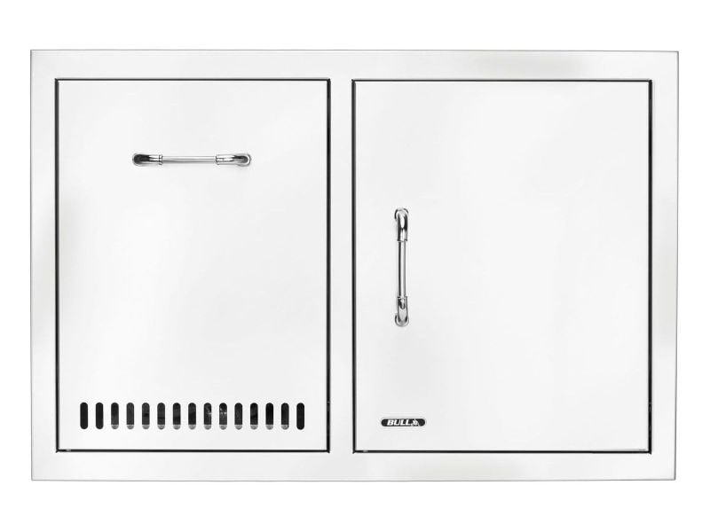 Bull 32-Stainless Steel Access Door & Propane Drawer Combo with Reveal