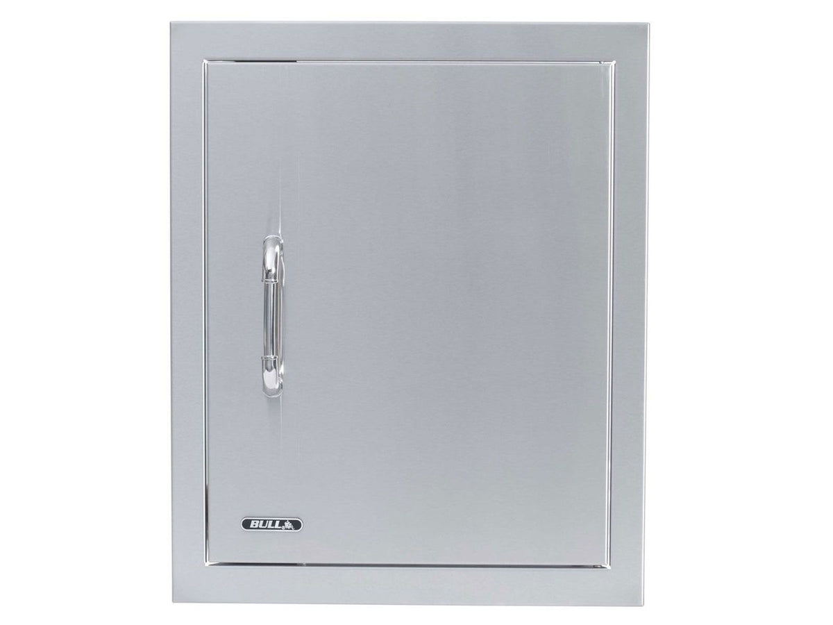 Bull 18-Inch Right Hinged Stainless Steel Single Vertical Access Door with Reveal