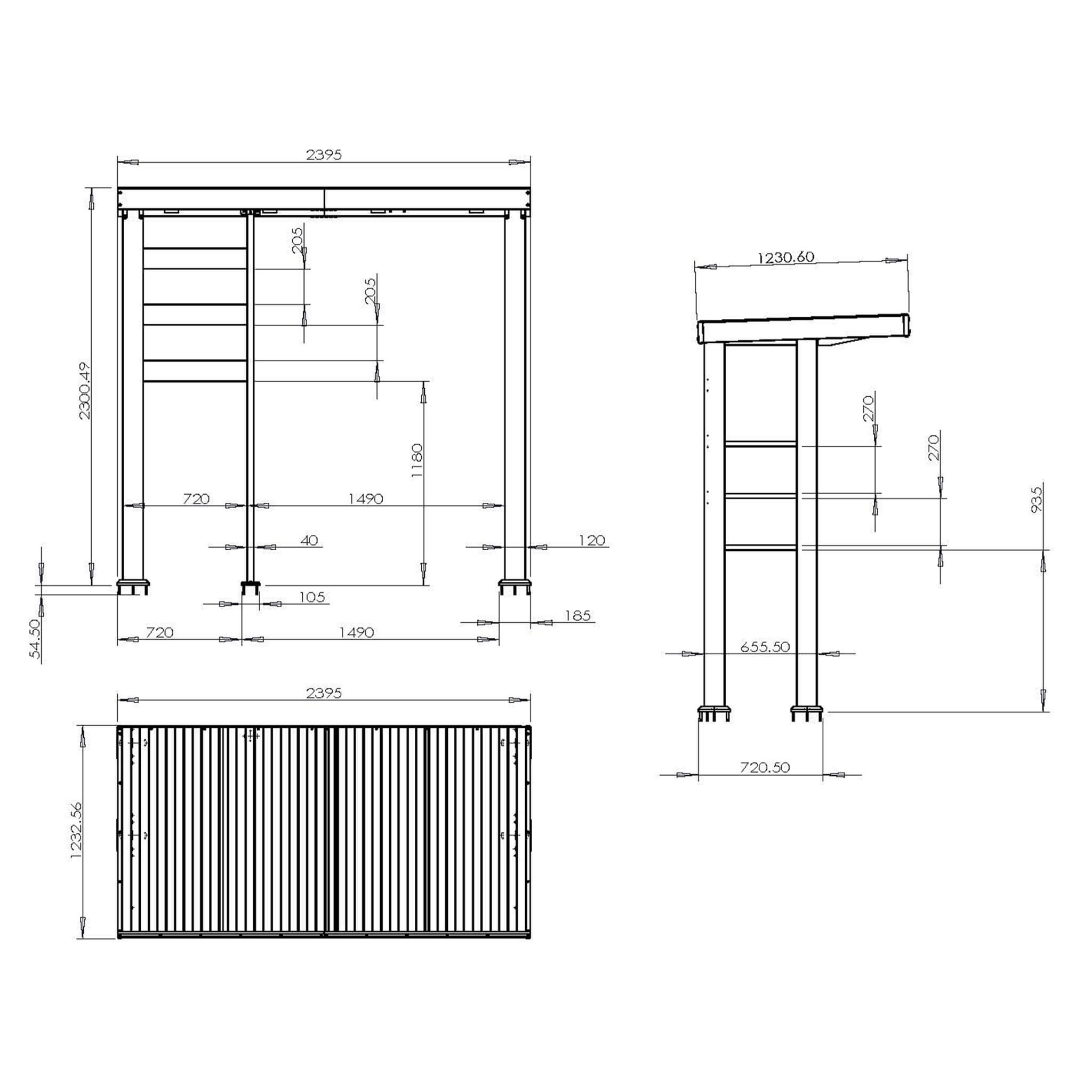 Castelle Flame Astoria 94-Inch 6-Burner 85K BTU Outdoor Kitchen Liquid Propane Grill Island With Wine Cooler, Rotisserie, Cabinets, And Granite Countertops (SAK68014)