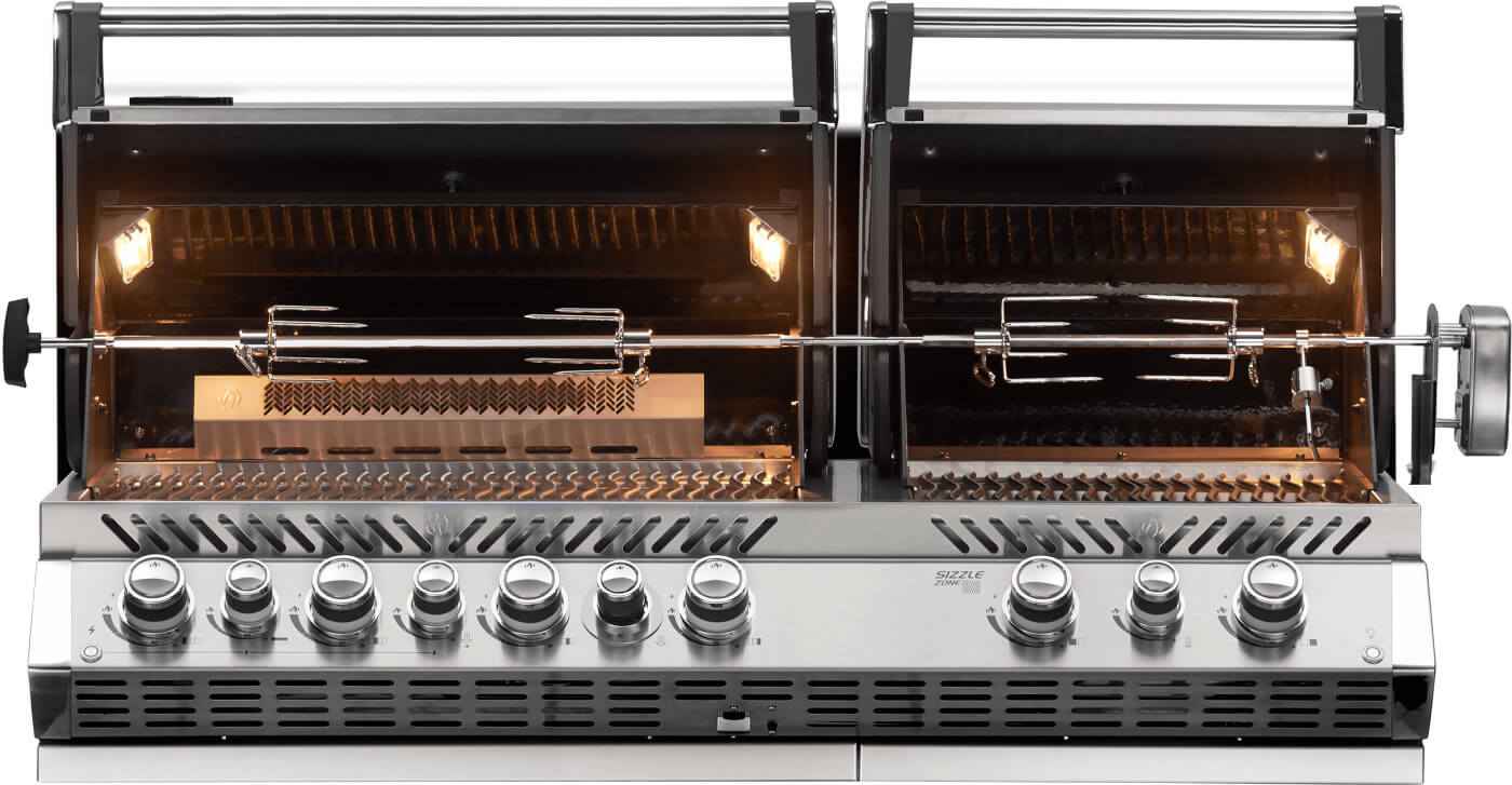 Napoleon Gas Grill - Built-in Prestige PRO™ 825 with Infrared Rear Burner