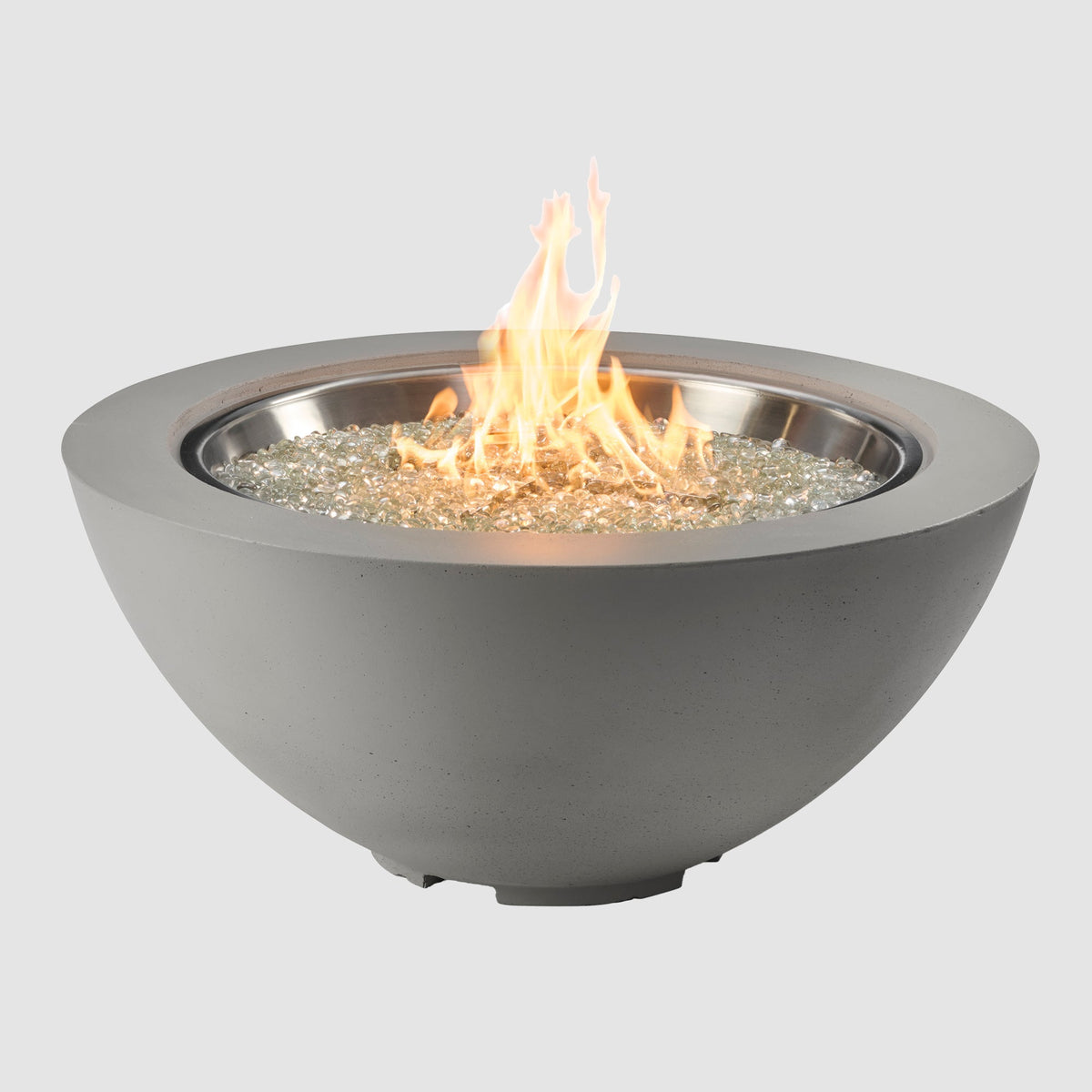 Cove Concrete Bowl Gas Fire Pit