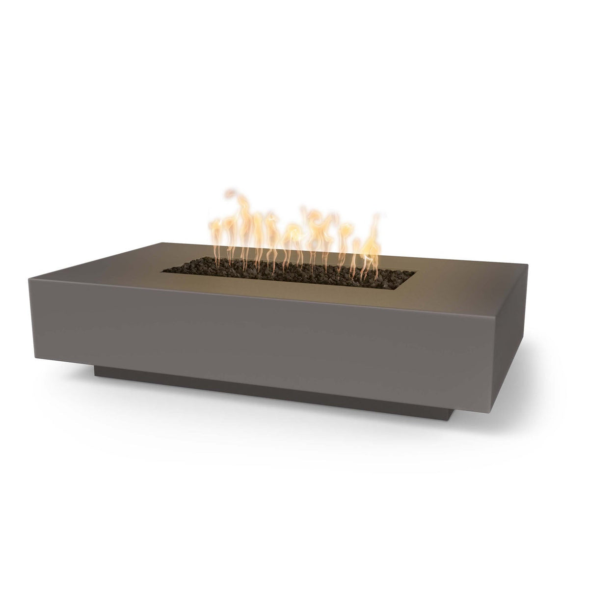 Cabo Linear 66" GFRC Concrete Fire Pit by The Outdoor Plus