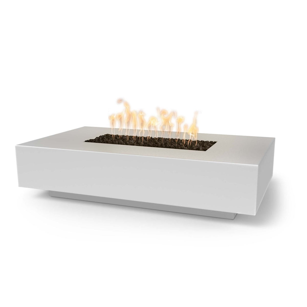 Cabo Linear 66" GFRC Concrete Fire Pit by The Outdoor Plus